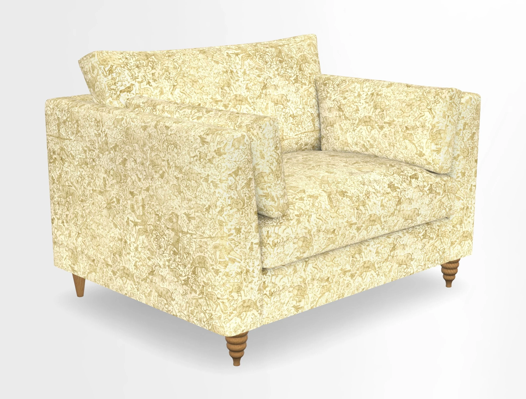 Saltdean snuggler in Linwood Tango Velvet Rosewood