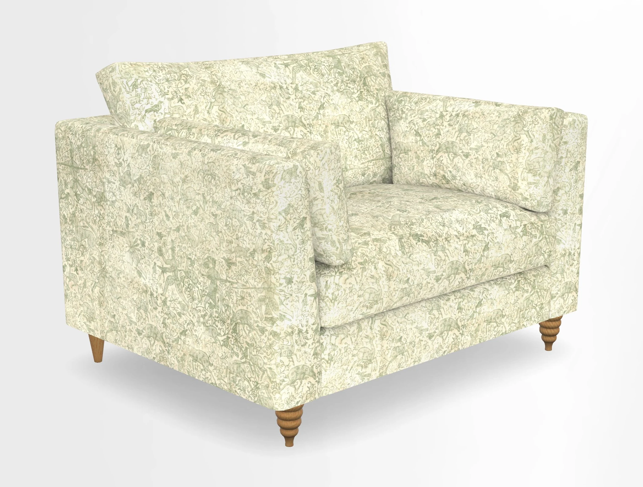 Saltdean snuggler in Linwood Tango Velvet Rosewood