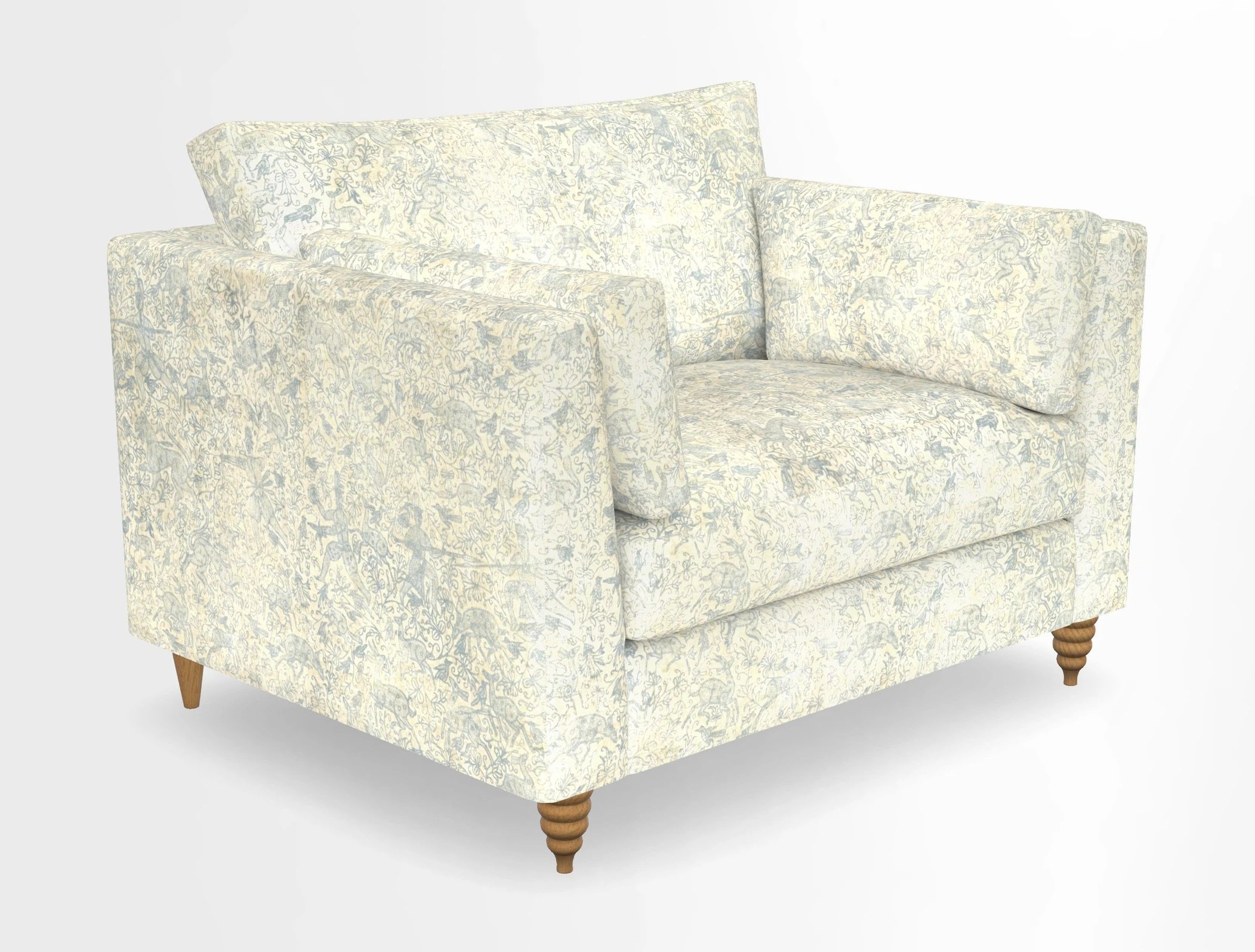 Saltdean snuggler in Linwood Tango Velvet Rosewood