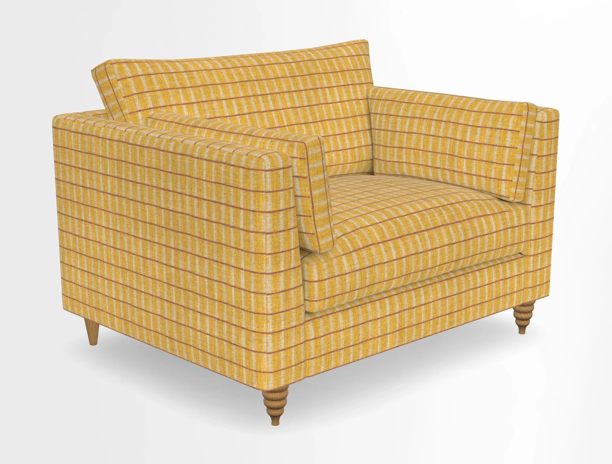 Saltdean snuggler in Linwood Tango Velvet Rosewood