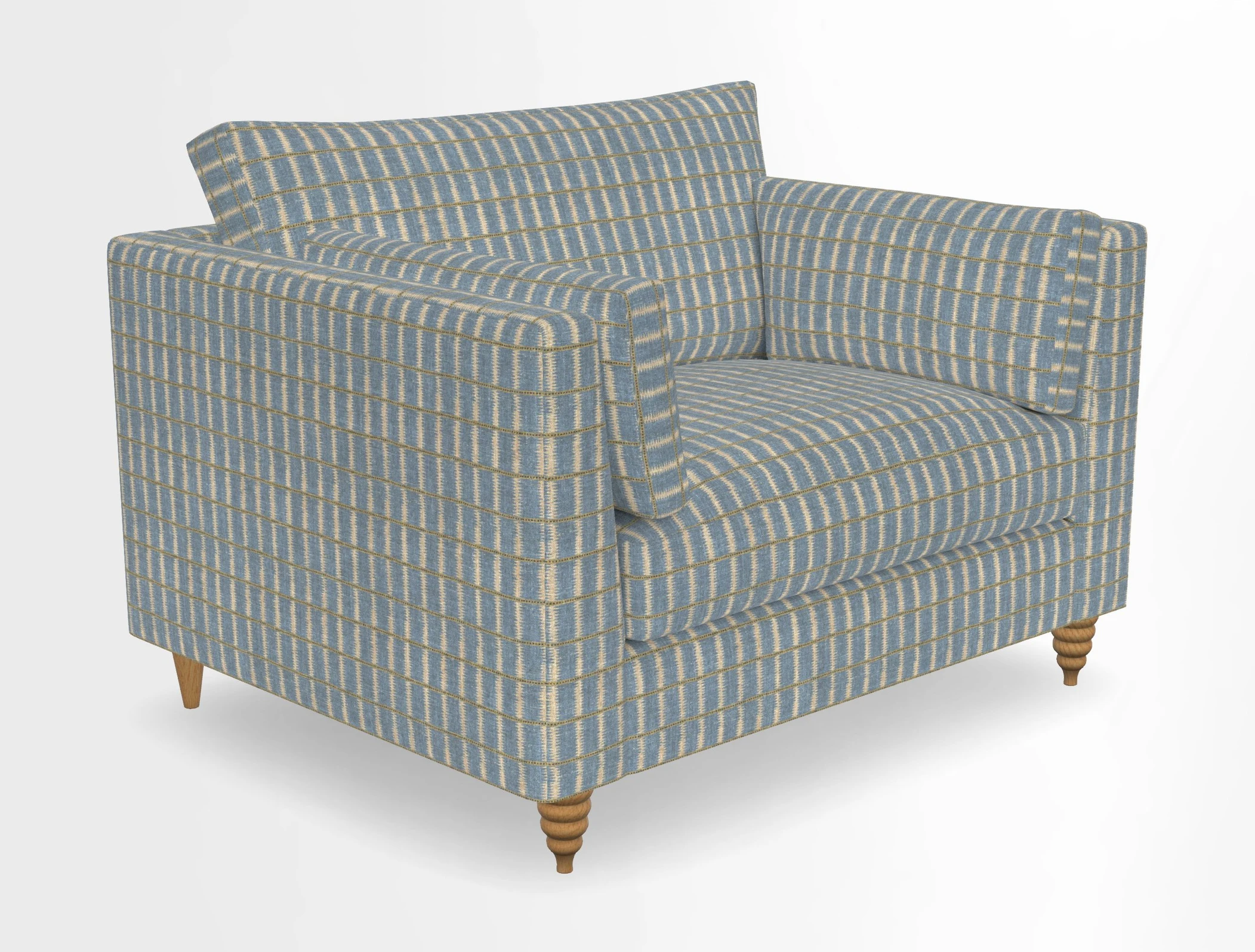 Saltdean snuggler in Linwood Tango Velvet Rosewood