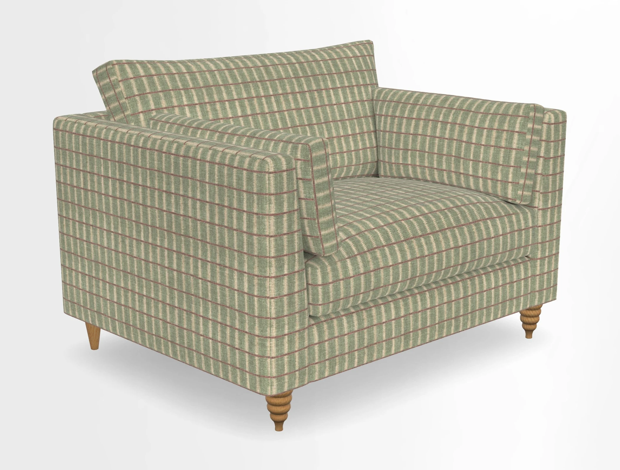 Saltdean snuggler in Linwood Tango Velvet Rosewood