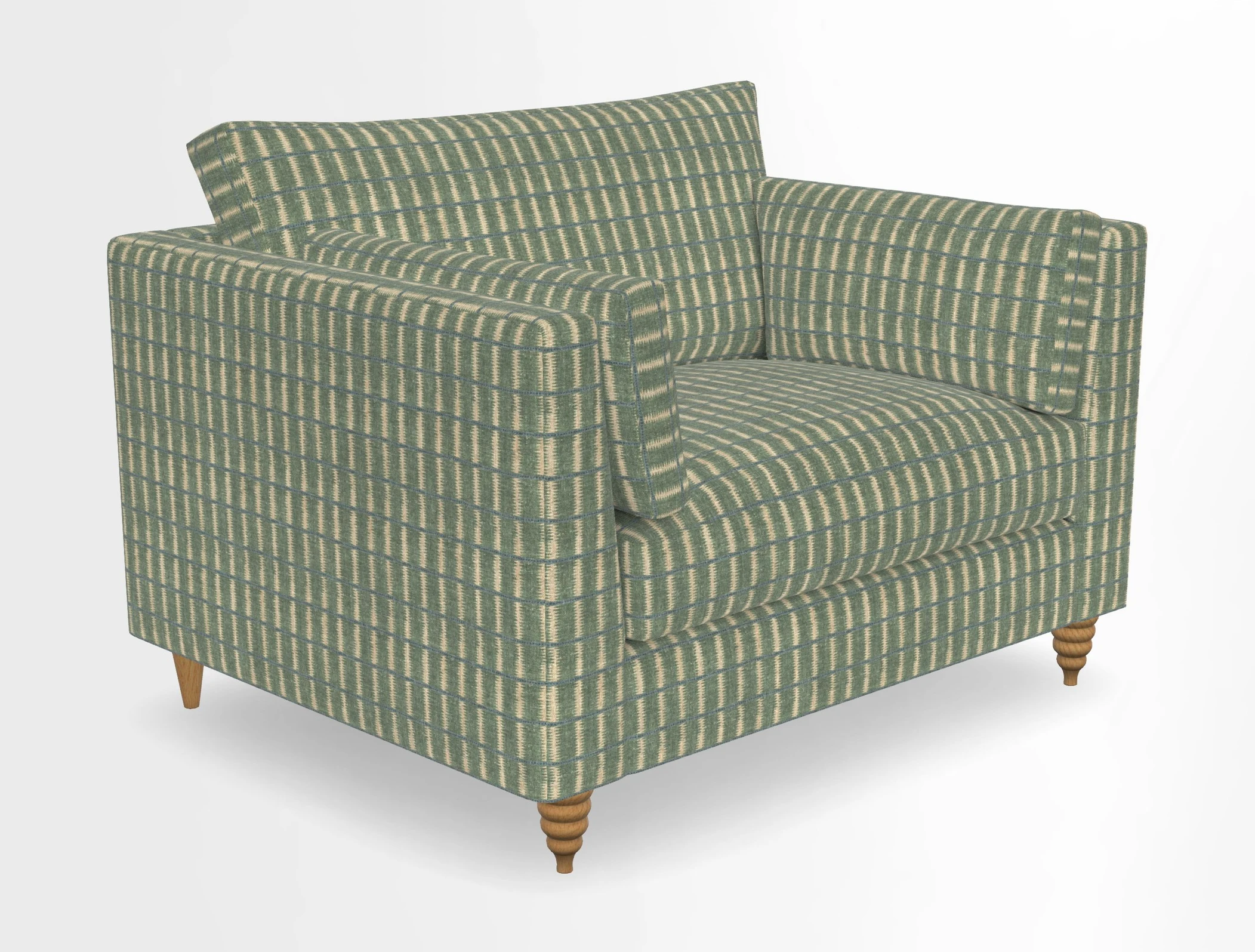 Saltdean snuggler in Linwood Tango Velvet Rosewood