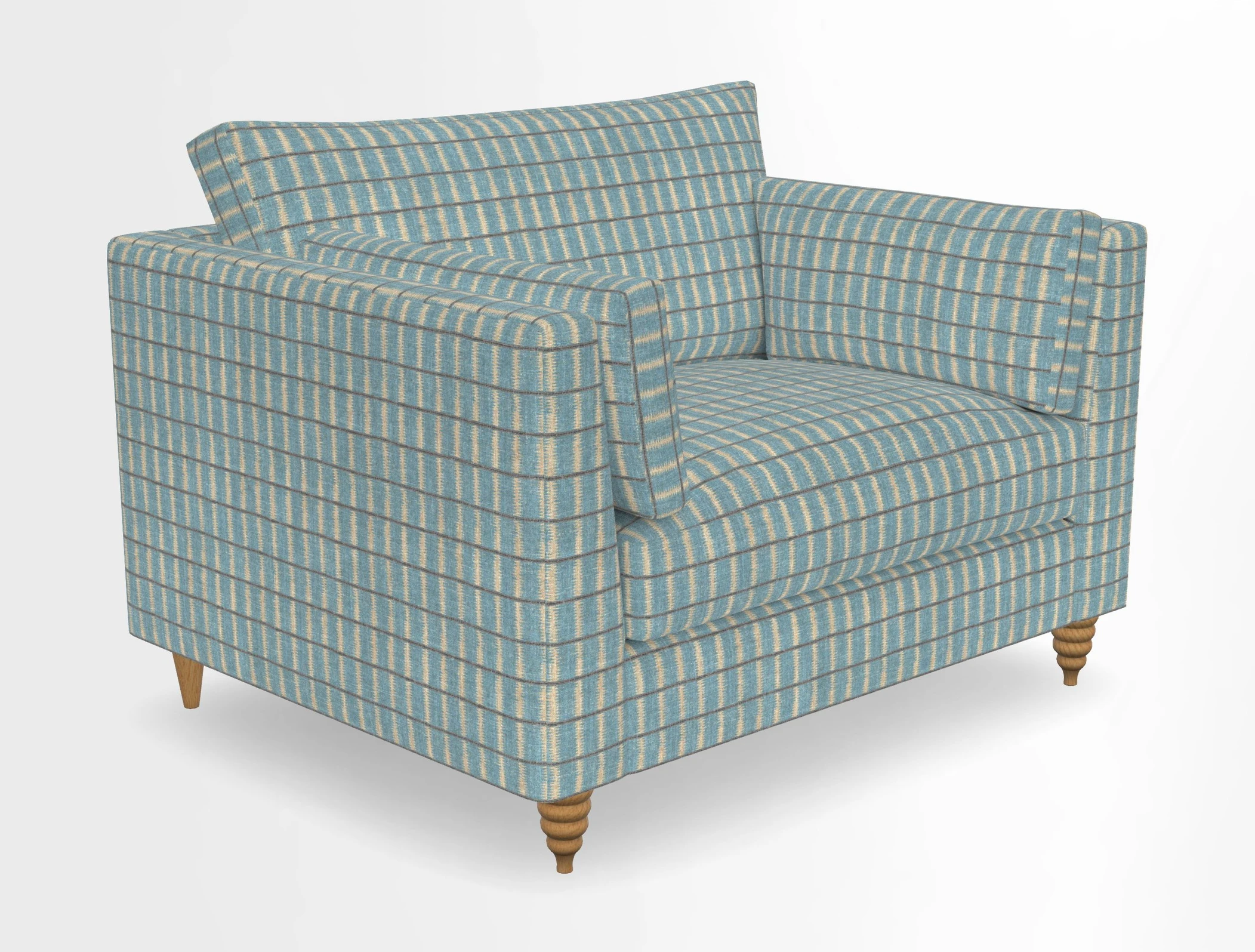 Saltdean snuggler in Linwood Tango Velvet Rosewood