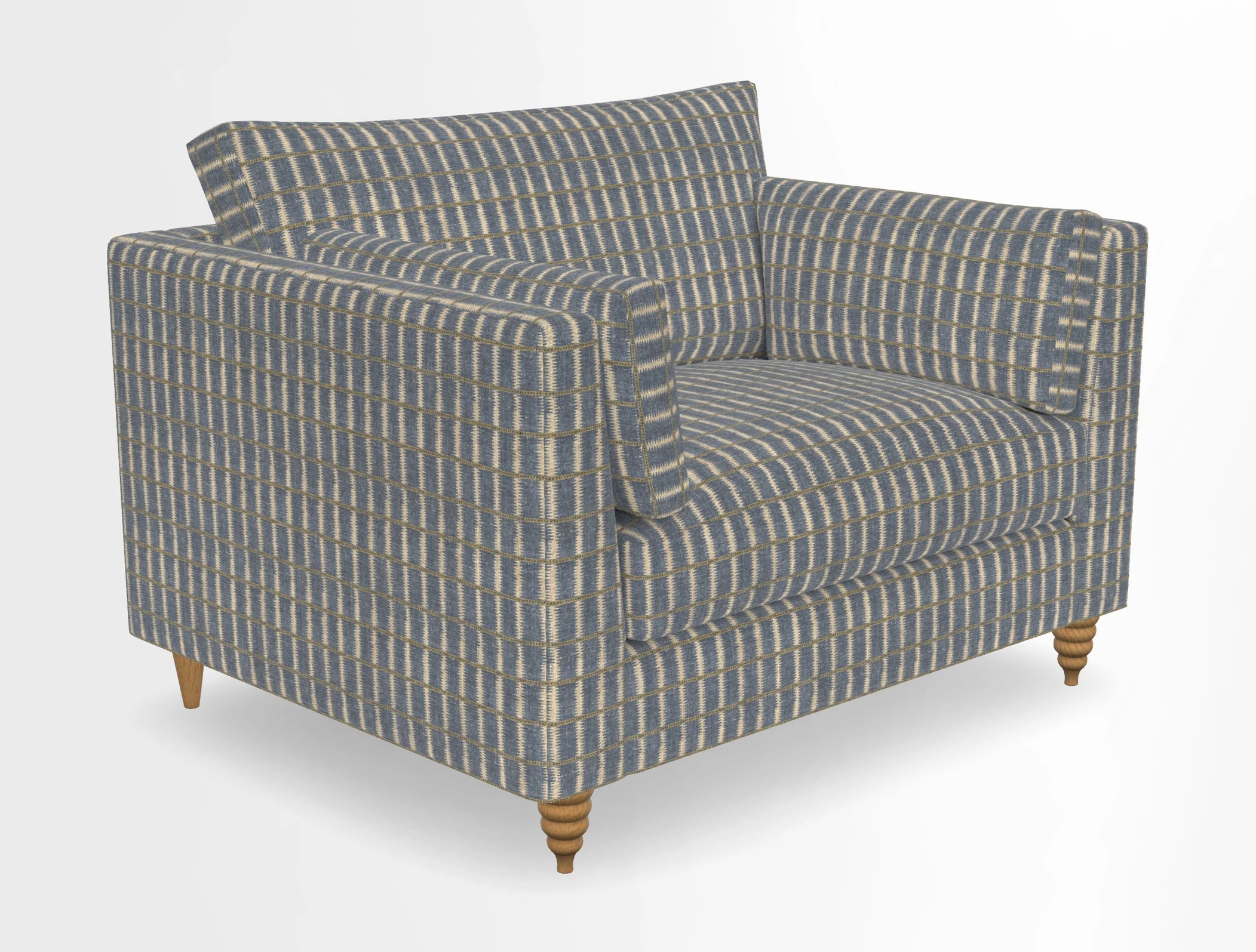 Saltdean snuggler in Linwood Tango Velvet Rosewood