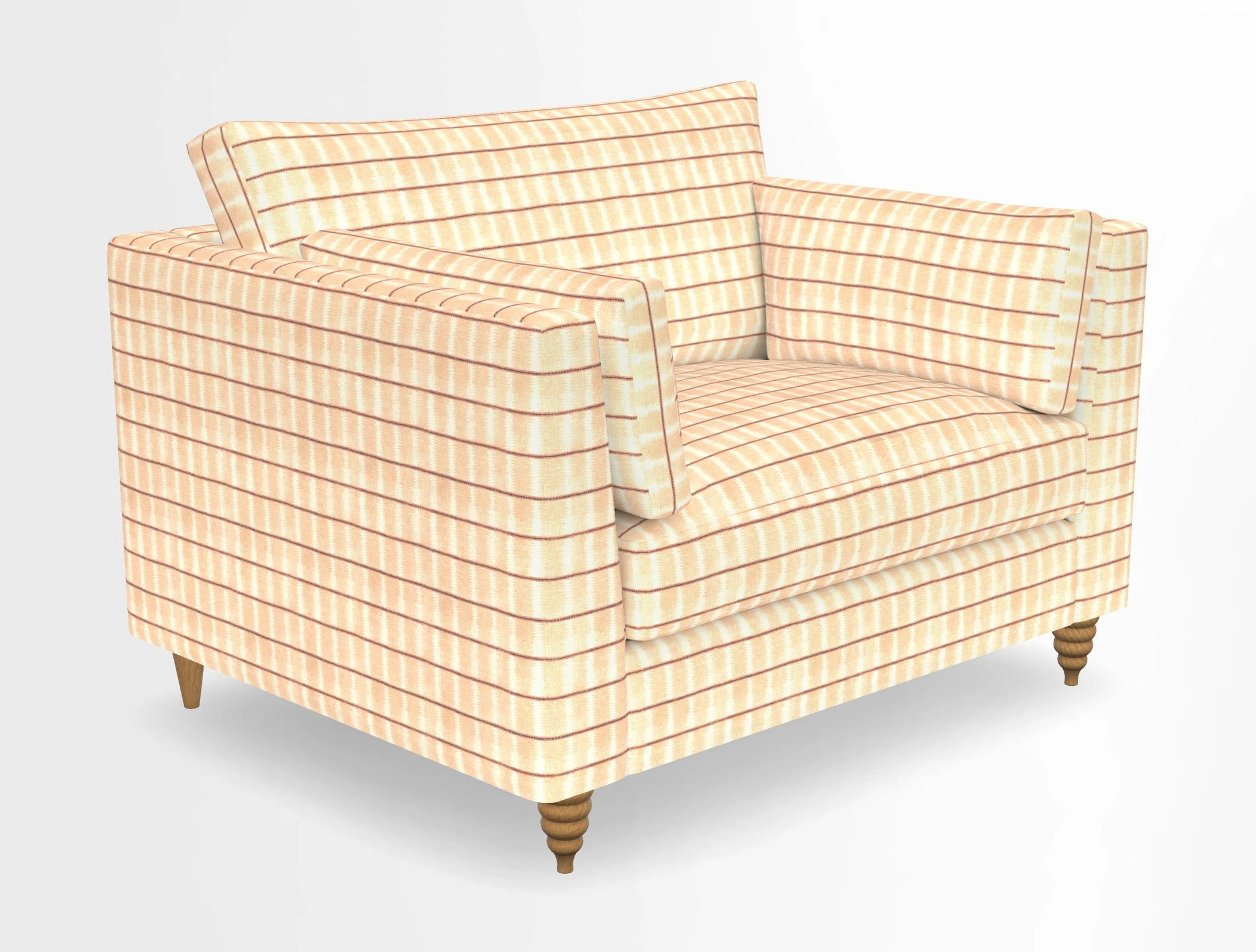 Saltdean snuggler in Linwood Tango Velvet Rosewood