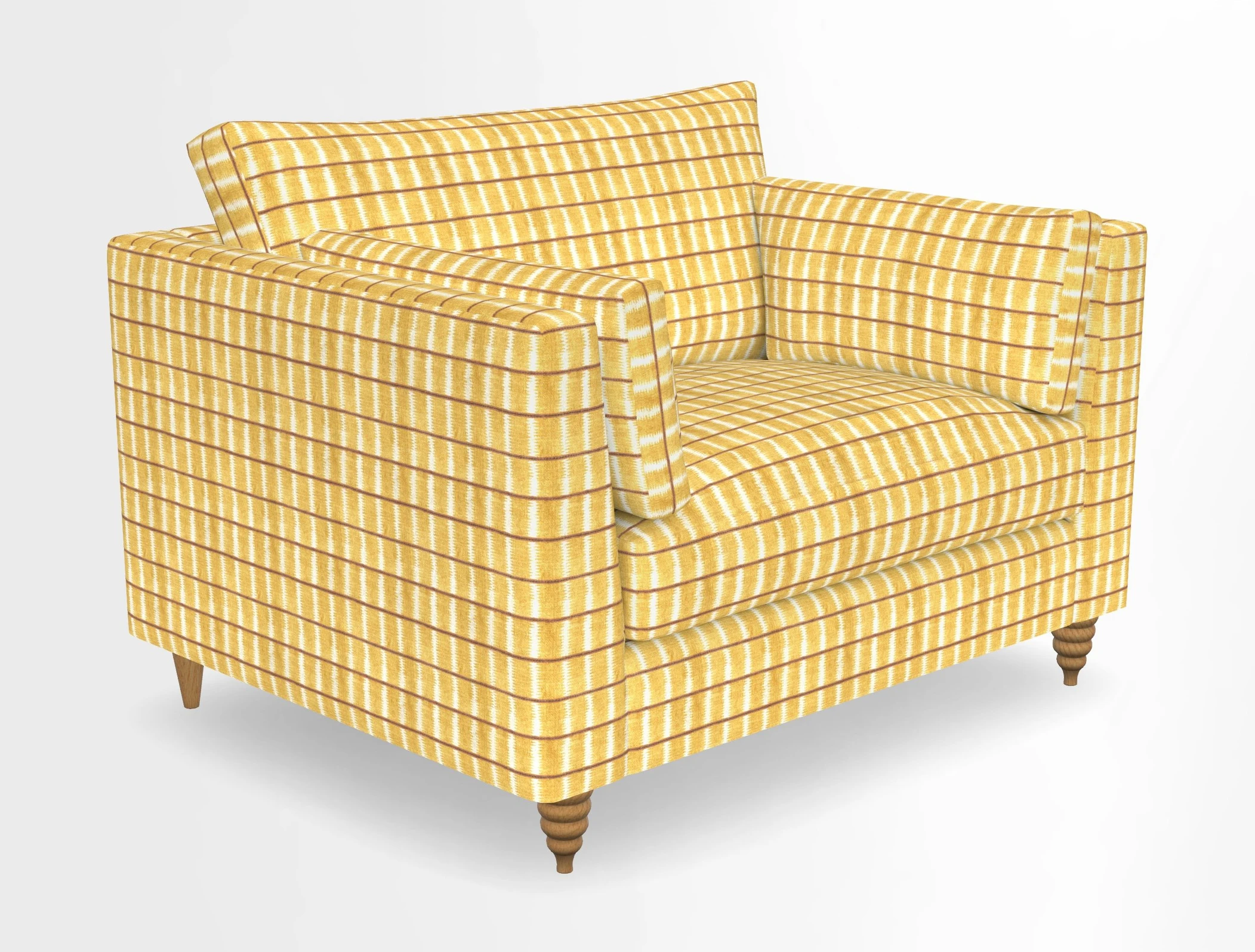 Saltdean snuggler in Linwood Tango Velvet Rosewood