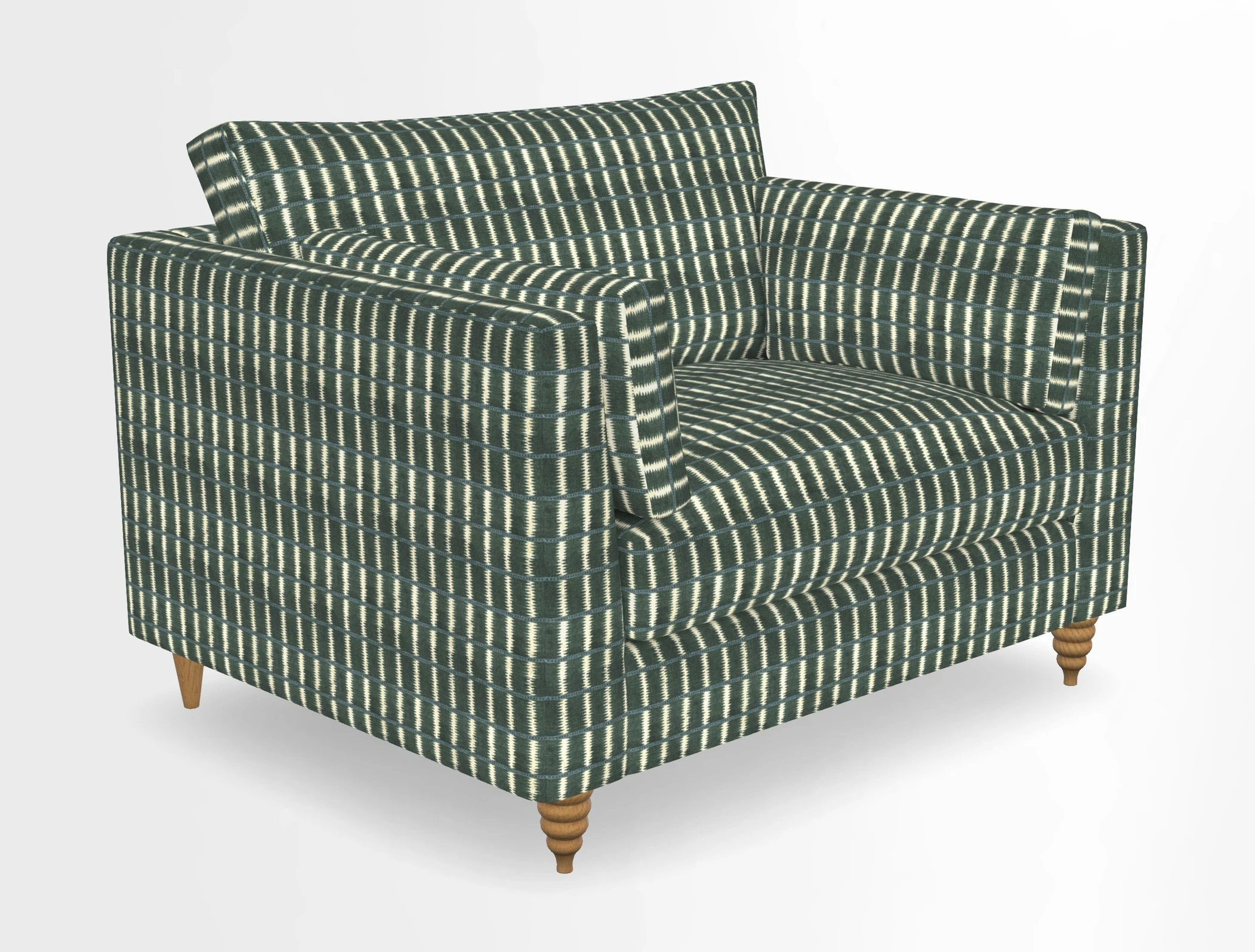 Saltdean snuggler in Linwood Tango Velvet Rosewood