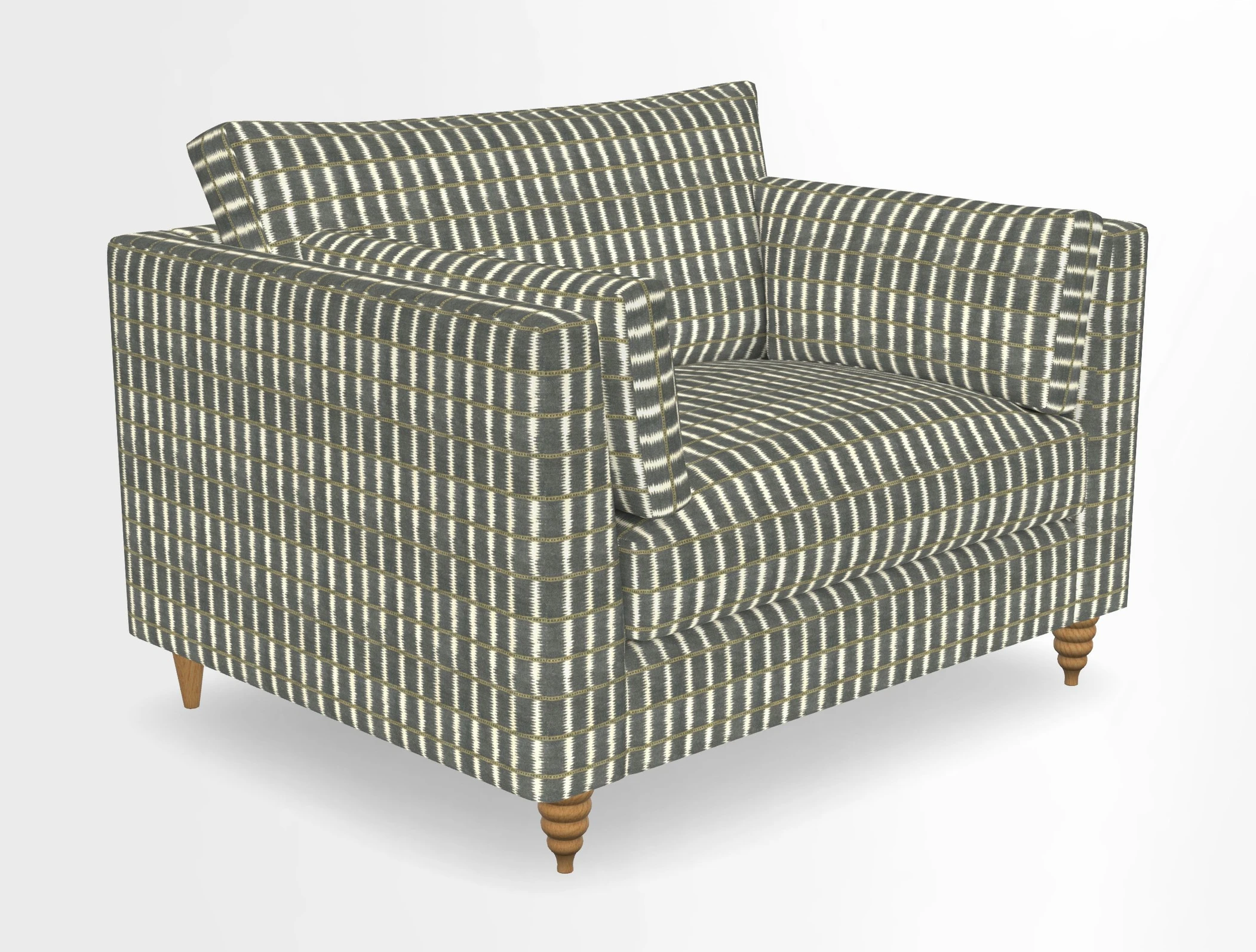 Saltdean snuggler in Linwood Tango Velvet Rosewood