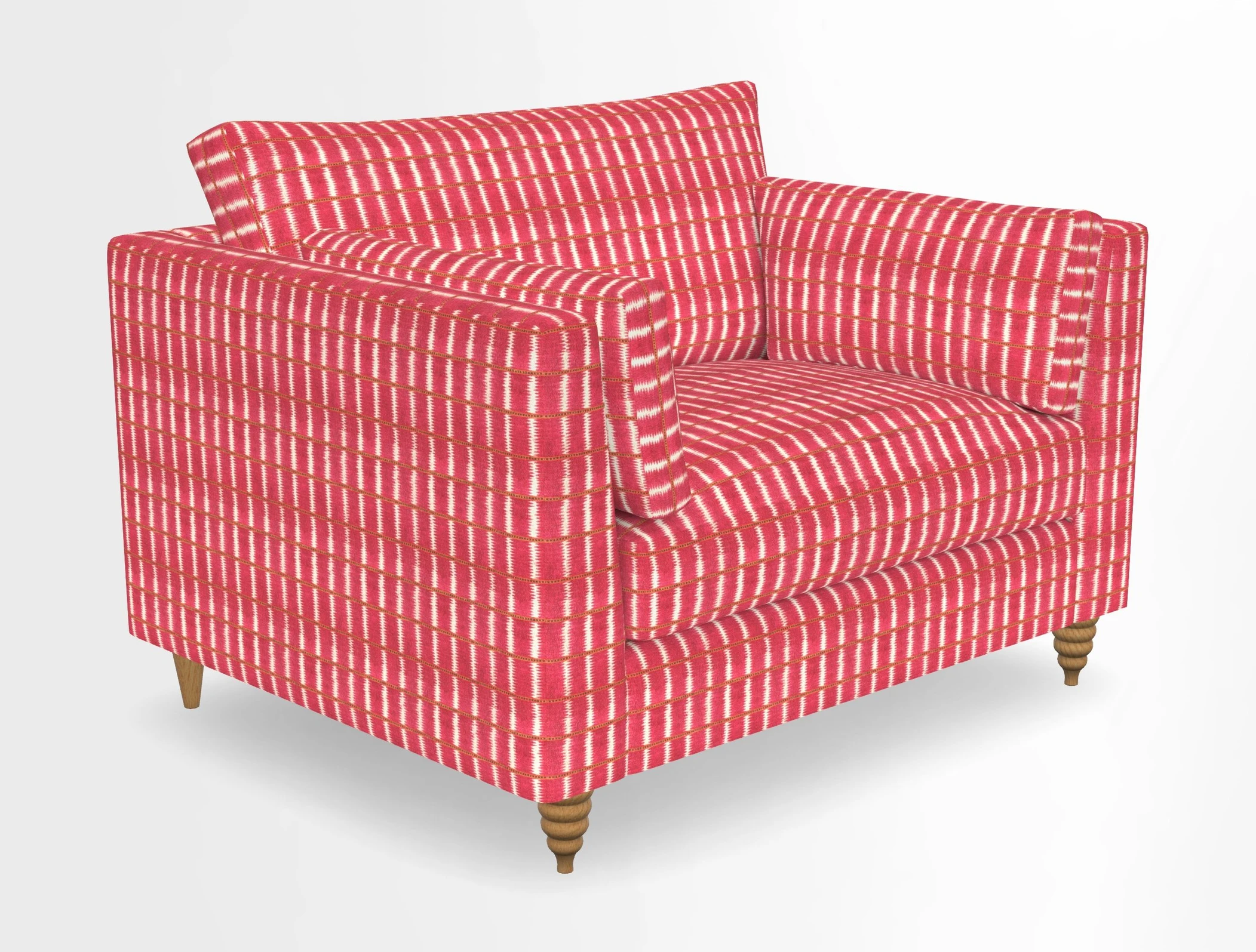 Saltdean snuggler in Linwood Tango Velvet Rosewood