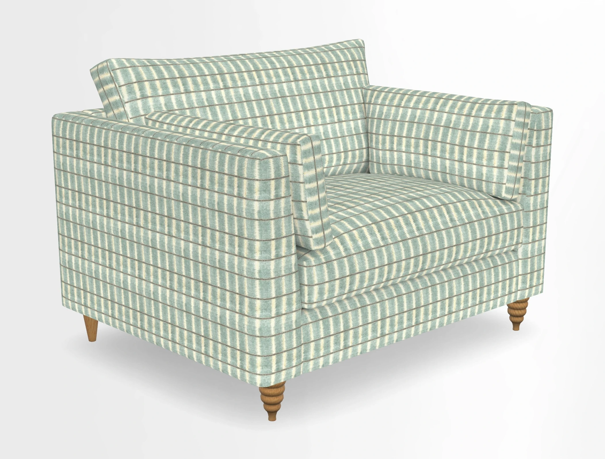 Saltdean snuggler in Linwood Tango Velvet Rosewood