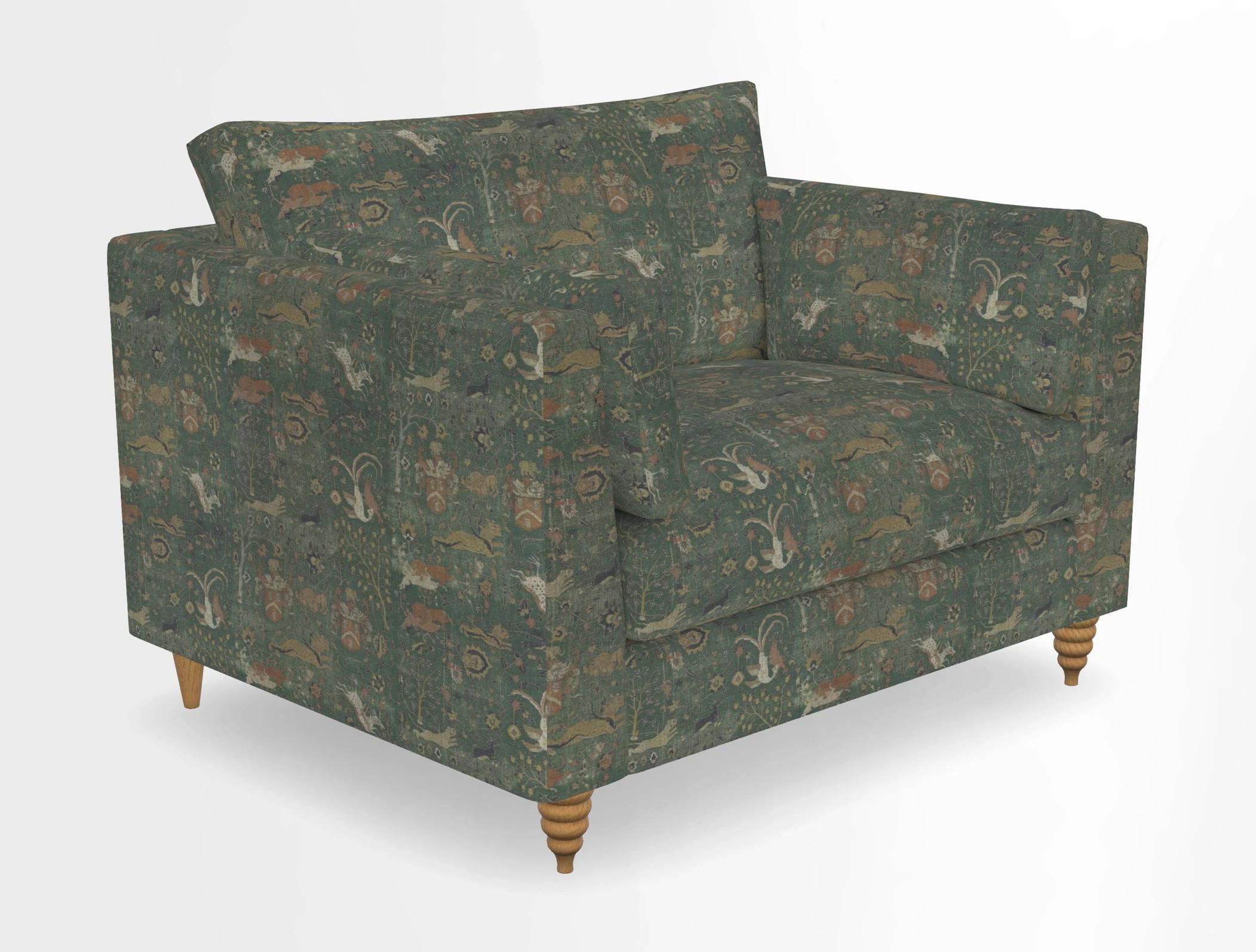 Saltdean snuggler in Linwood Tango Velvet Rosewood