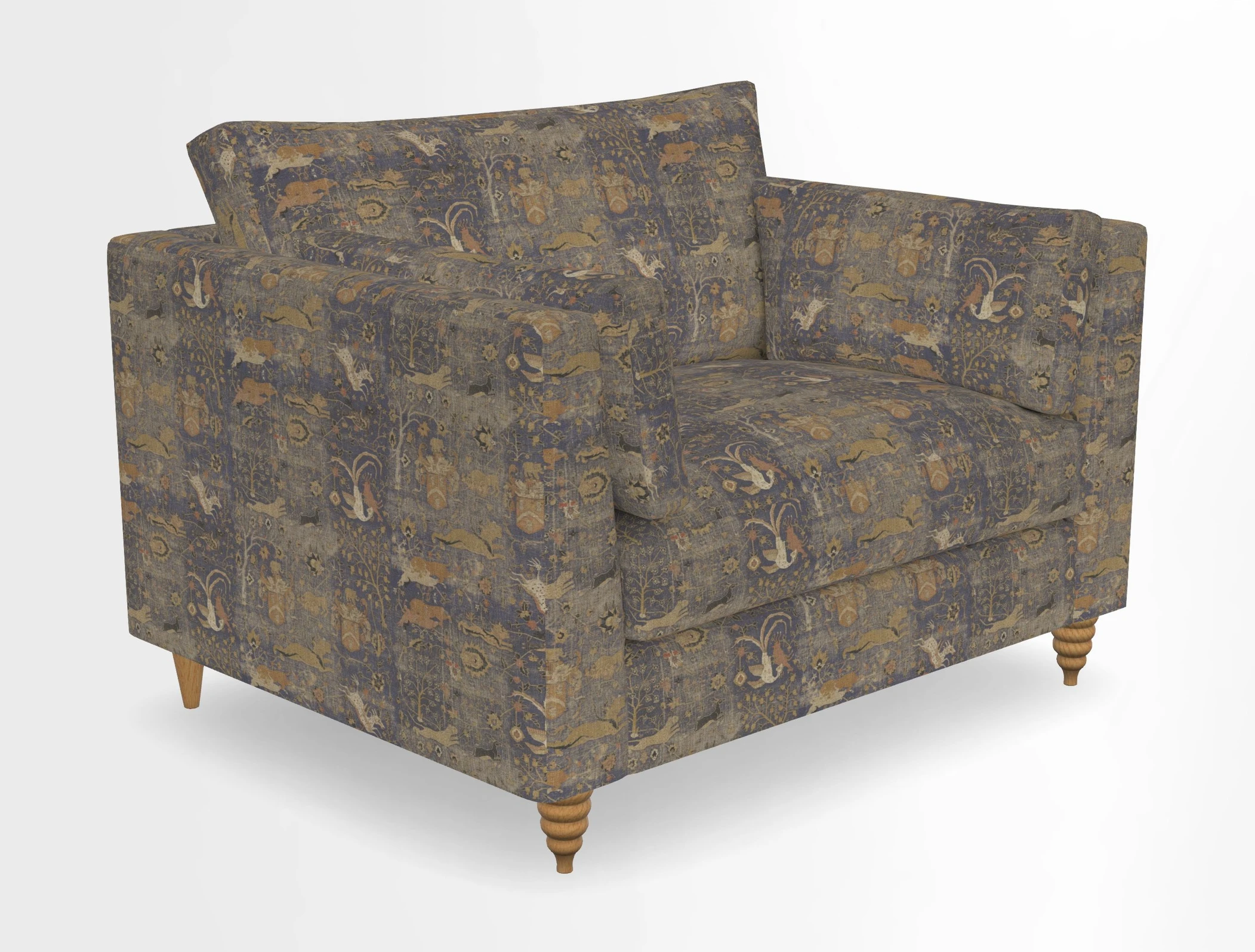 Saltdean snuggler in Linwood Tango Velvet Rosewood