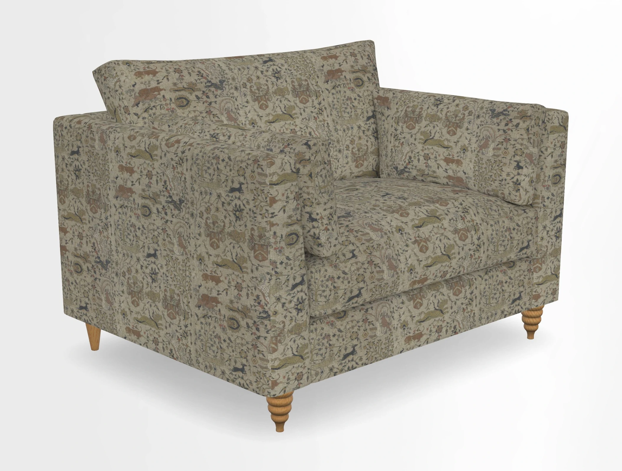 Saltdean snuggler in Linwood Tango Velvet Rosewood