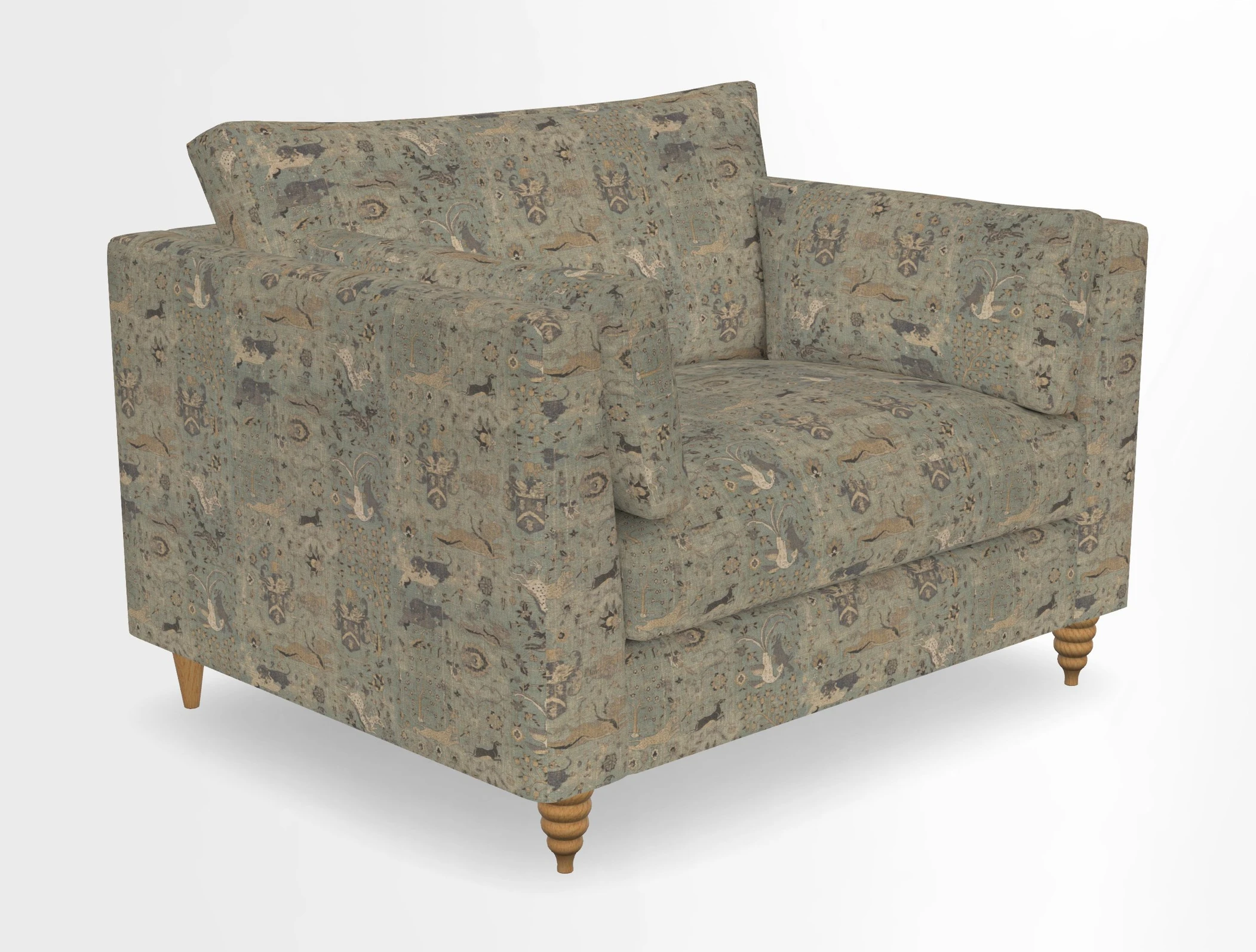 Saltdean snuggler in Linwood Tango Velvet Rosewood