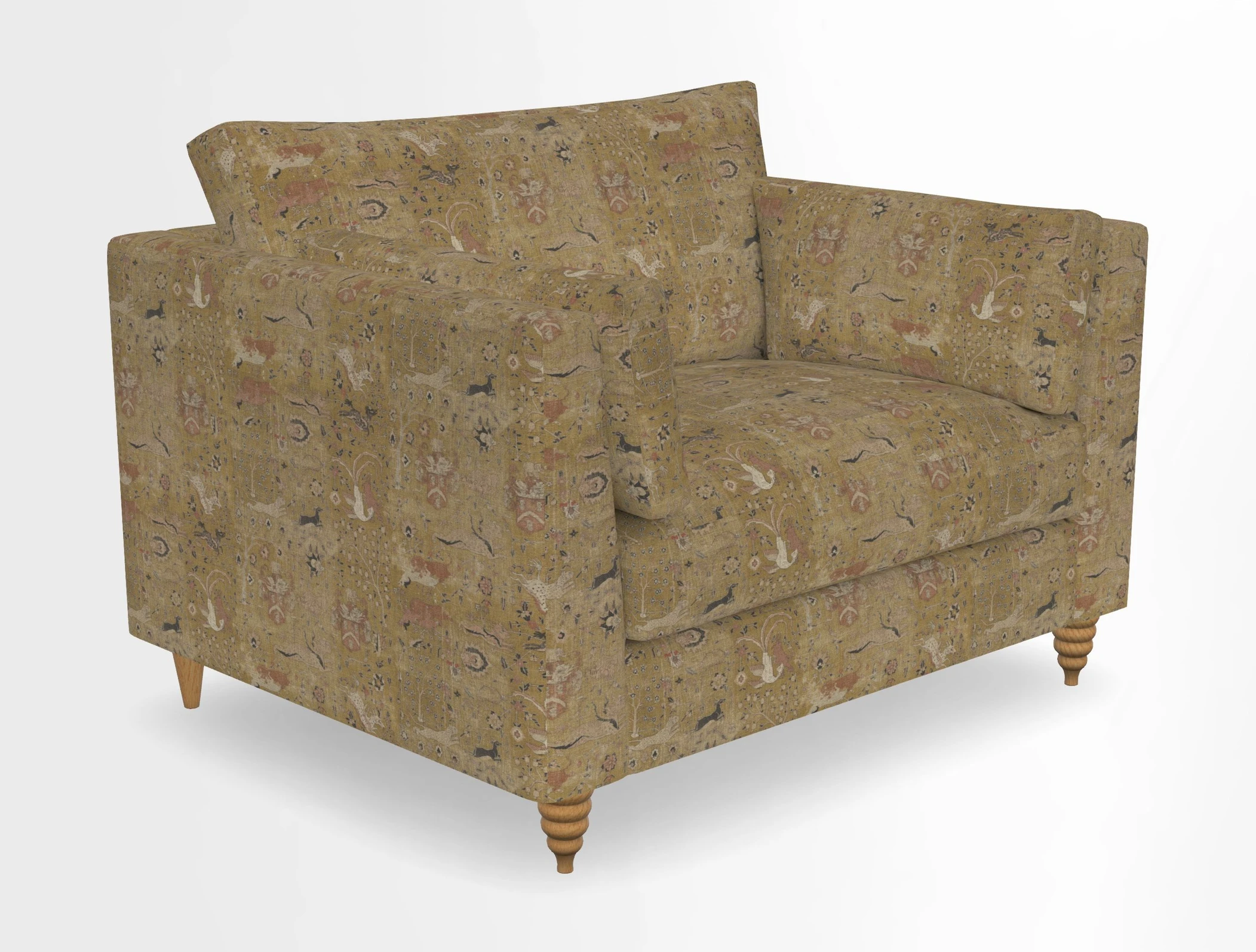 Saltdean snuggler in Linwood Tango Velvet Rosewood