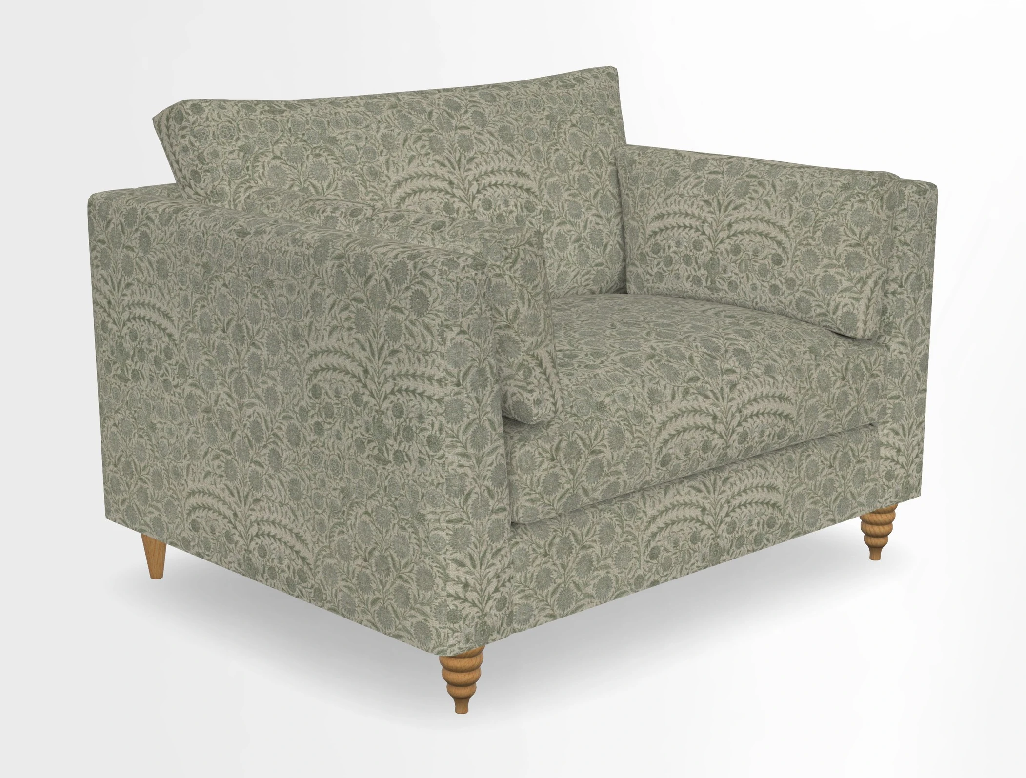 Saltdean snuggler in Linwood Tango Velvet Rosewood