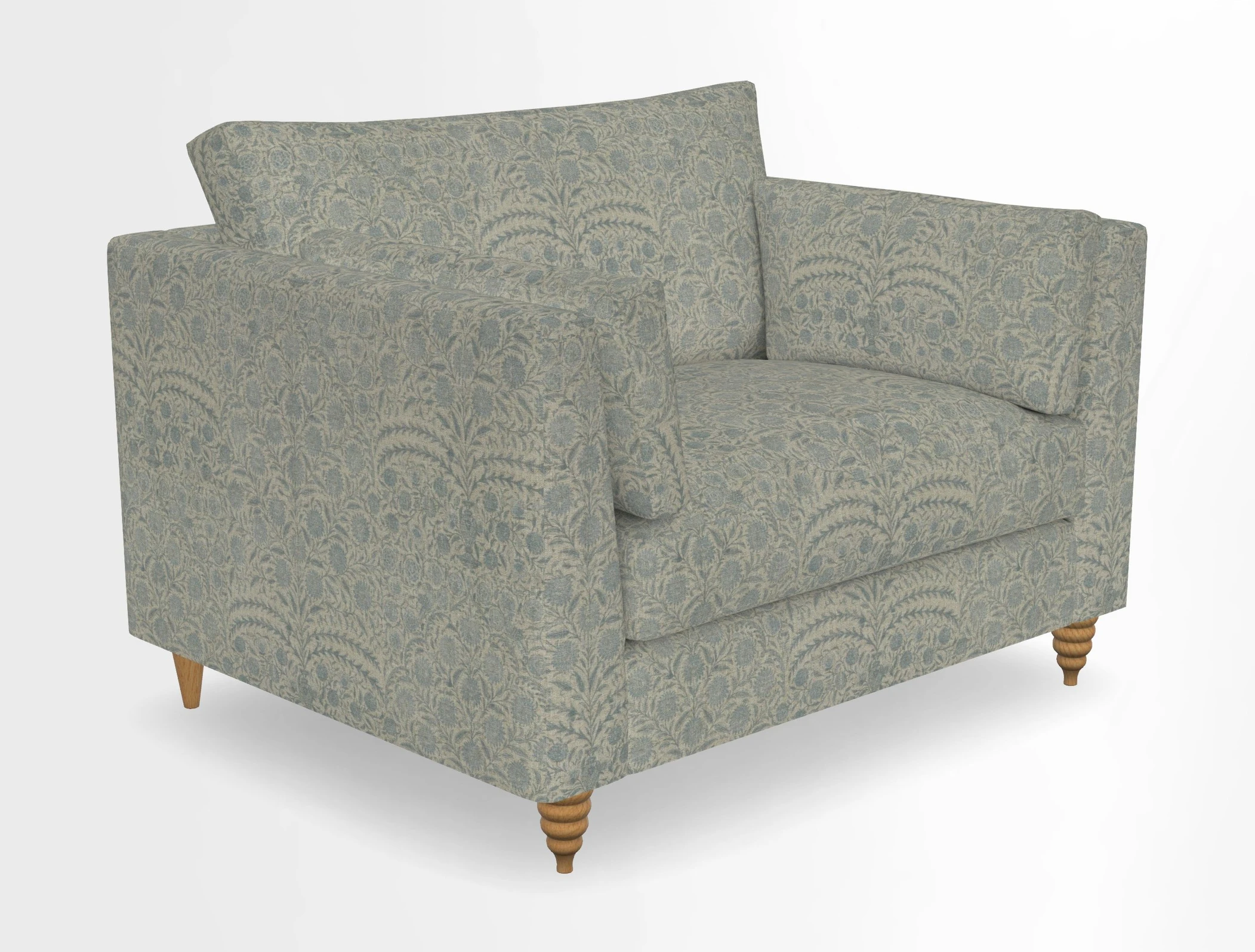 Saltdean snuggler in Linwood Tango Velvet Rosewood