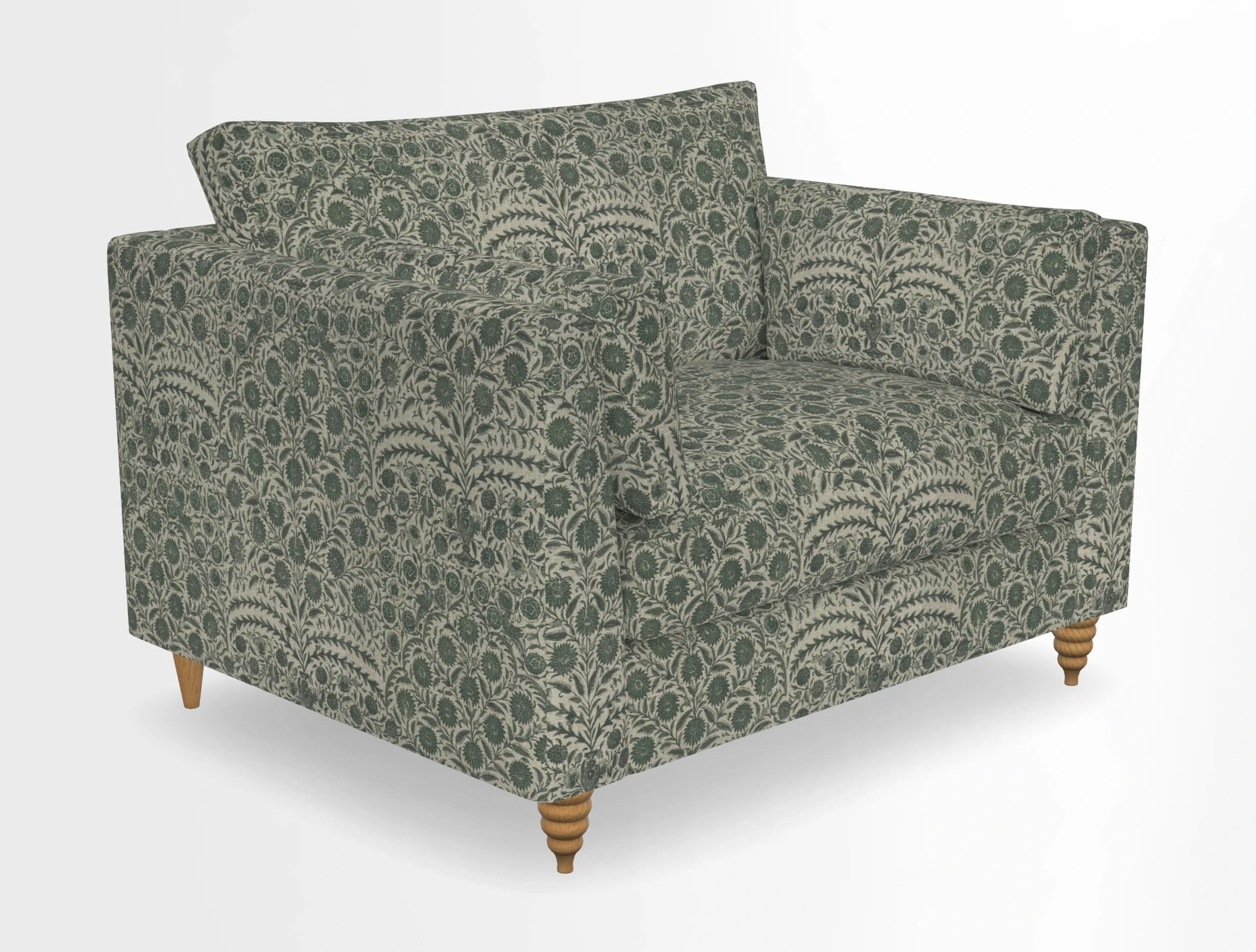 Saltdean snuggler in Linwood Tango Velvet Rosewood
