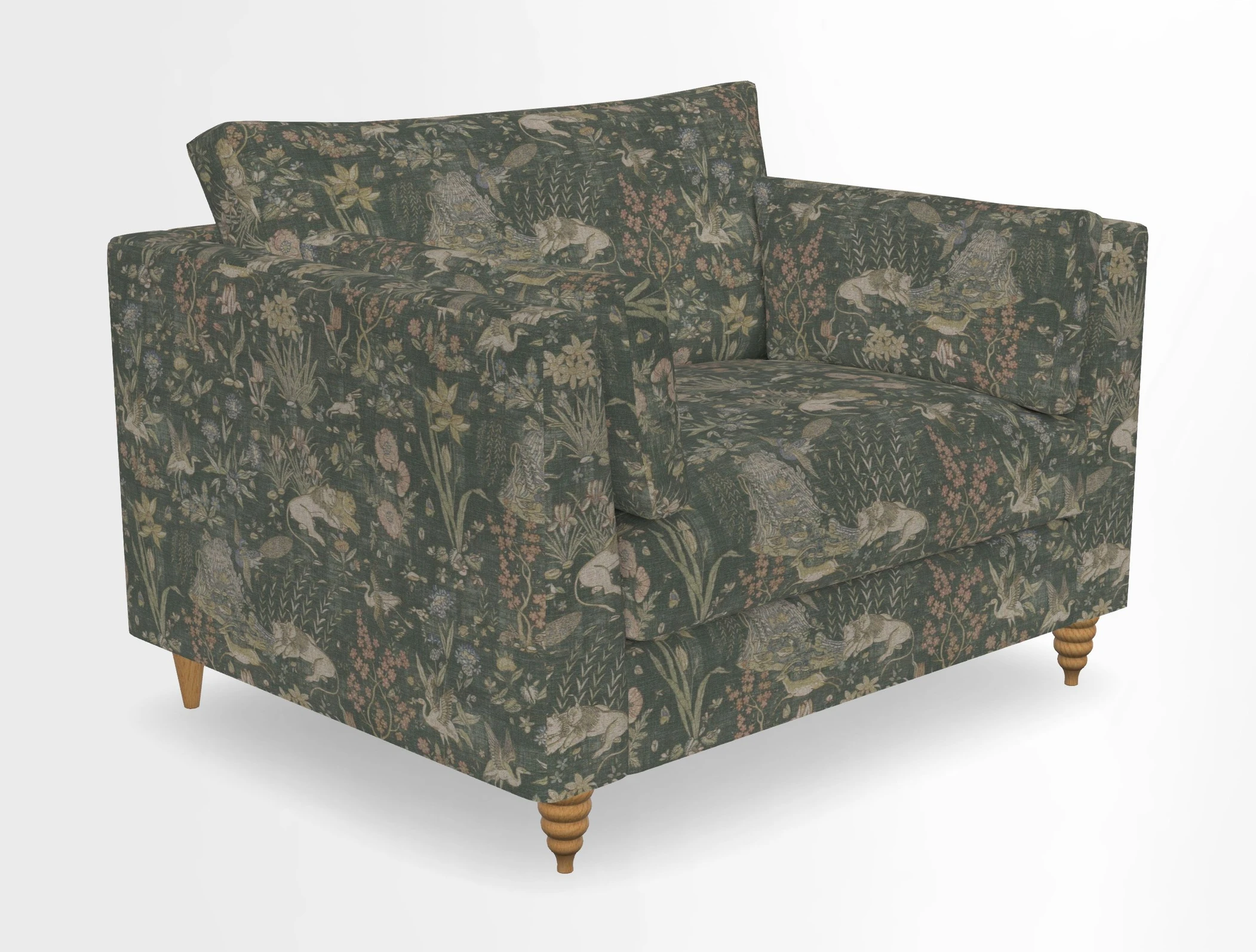 Saltdean snuggler in Linwood Tango Velvet Rosewood