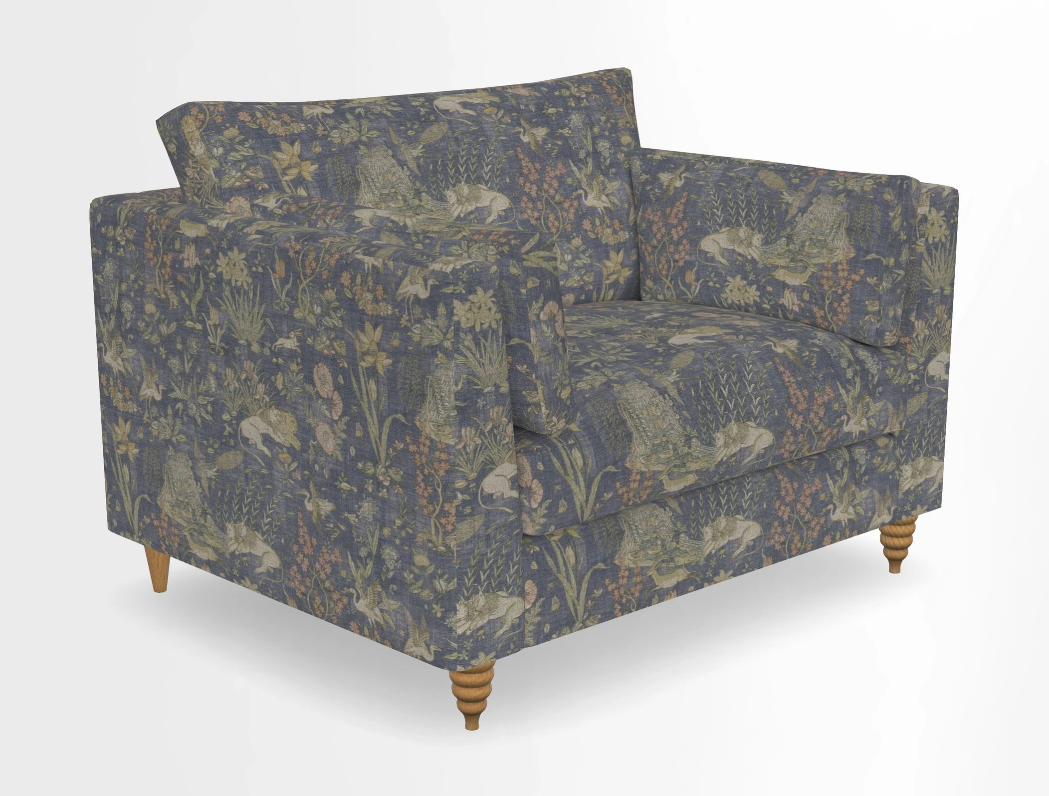 Saltdean snuggler in Linwood Tango Velvet Rosewood