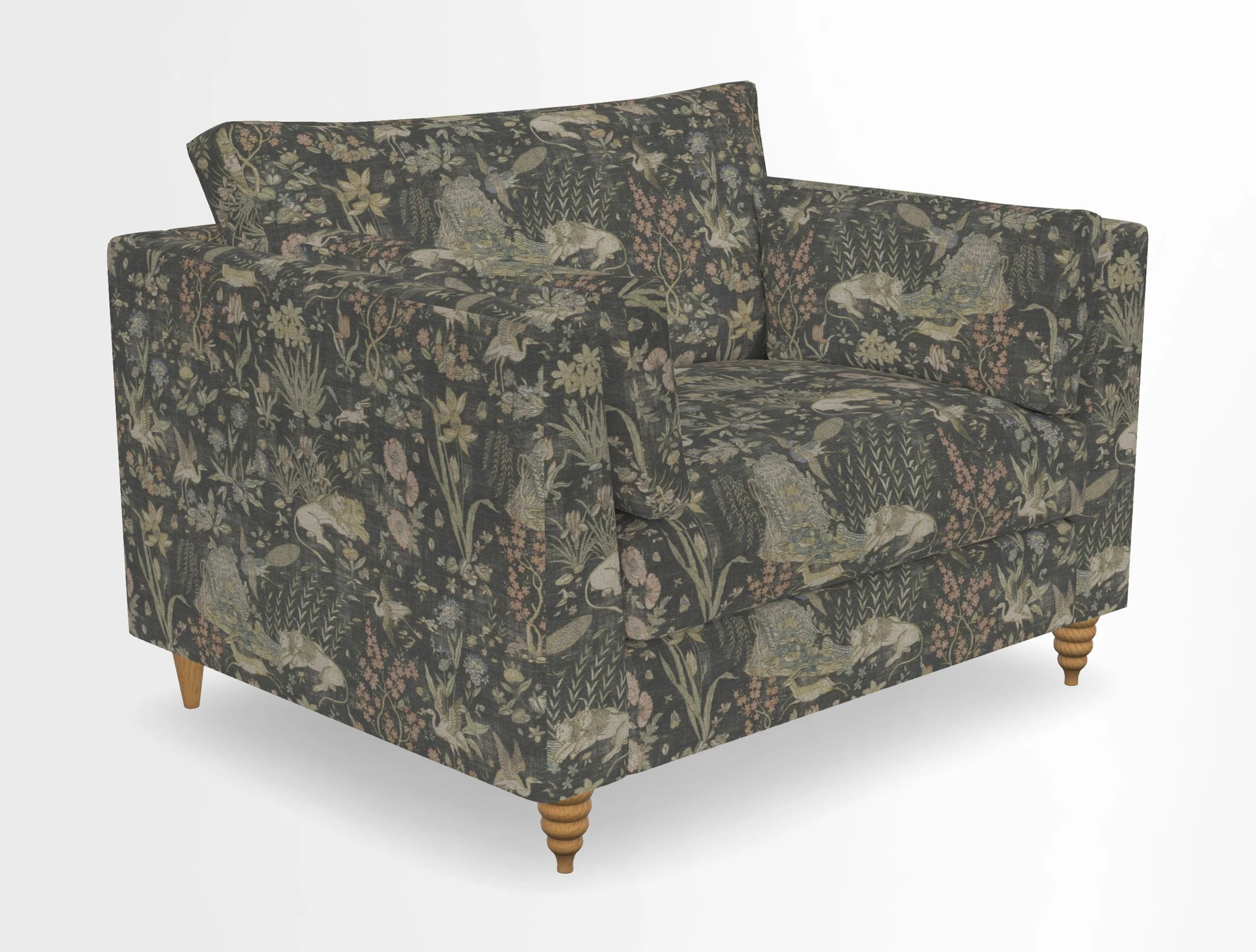 Saltdean snuggler in Linwood Tango Velvet Rosewood
