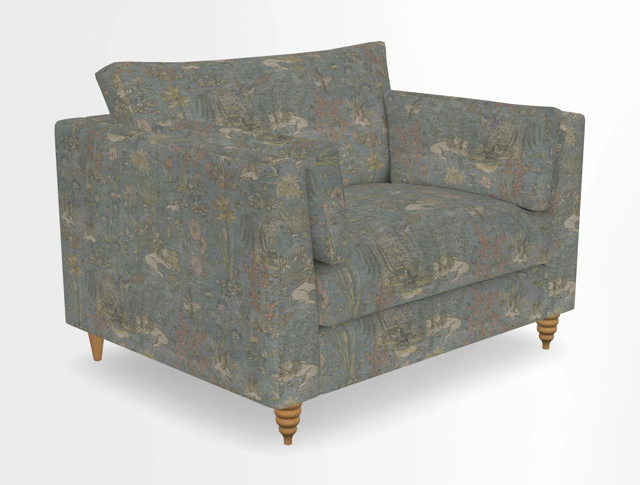 Saltdean snuggler in Linwood Tango Velvet Rosewood