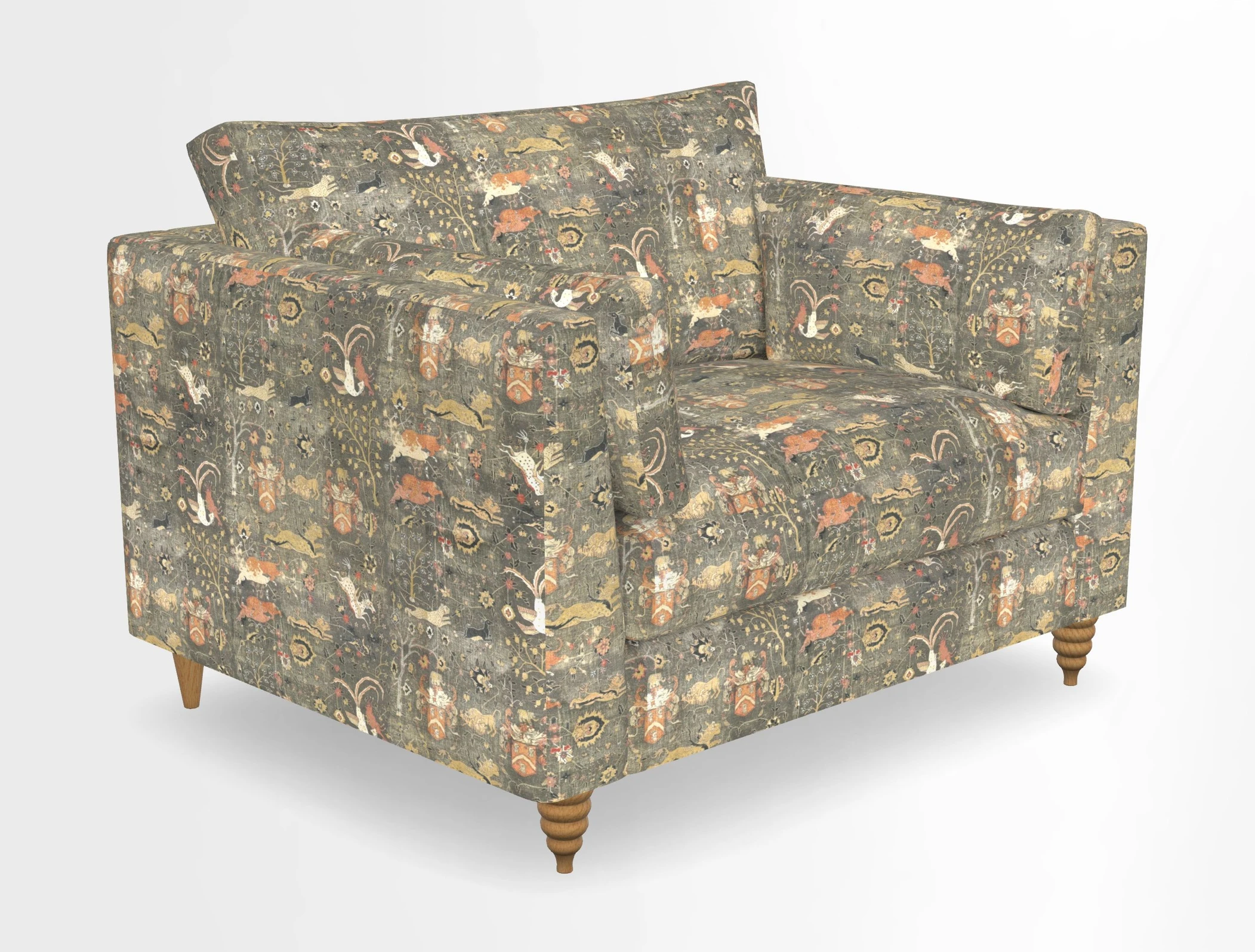 Saltdean snuggler in Linwood Tango Velvet Rosewood