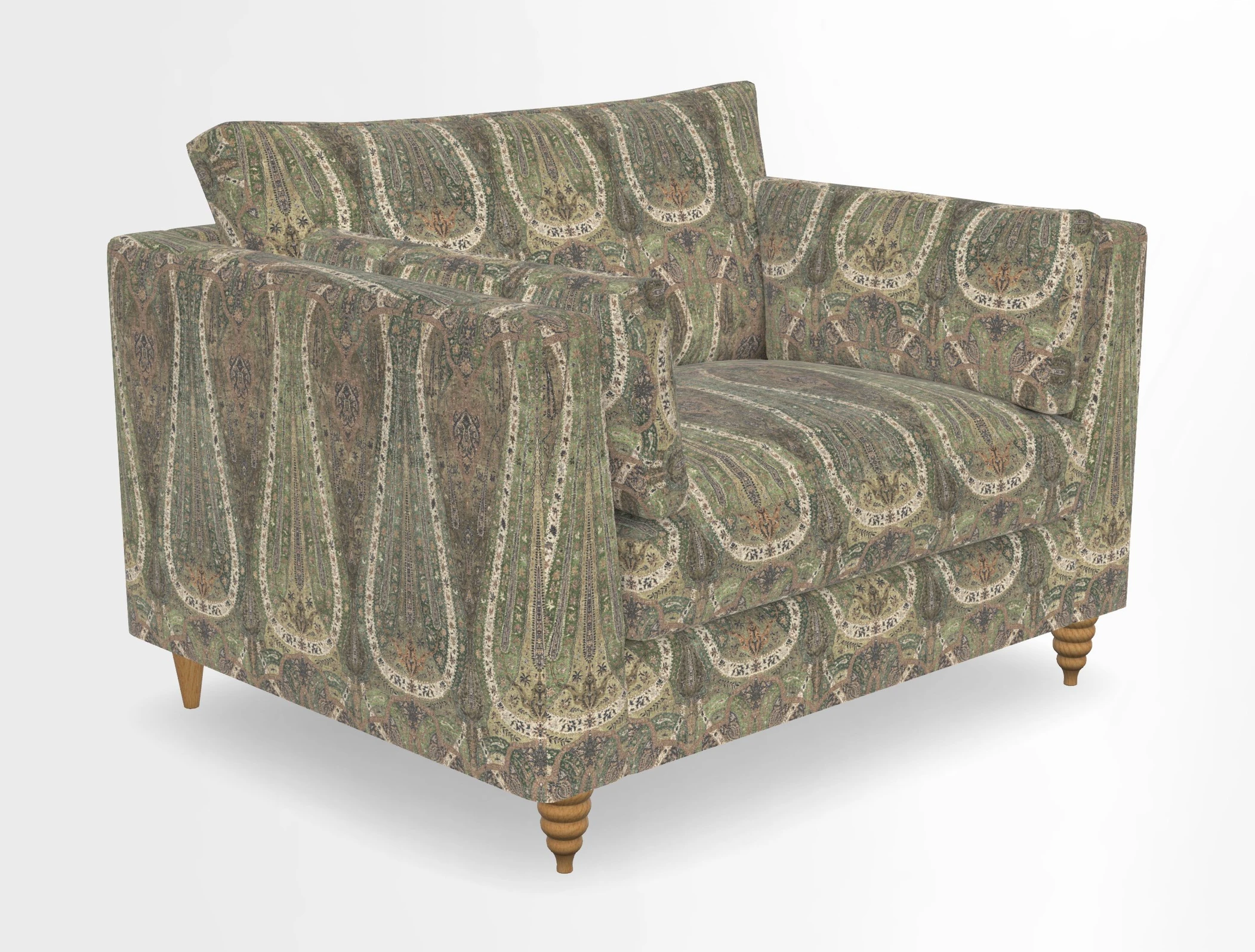 Saltdean snuggler in Linwood Tango Velvet Rosewood