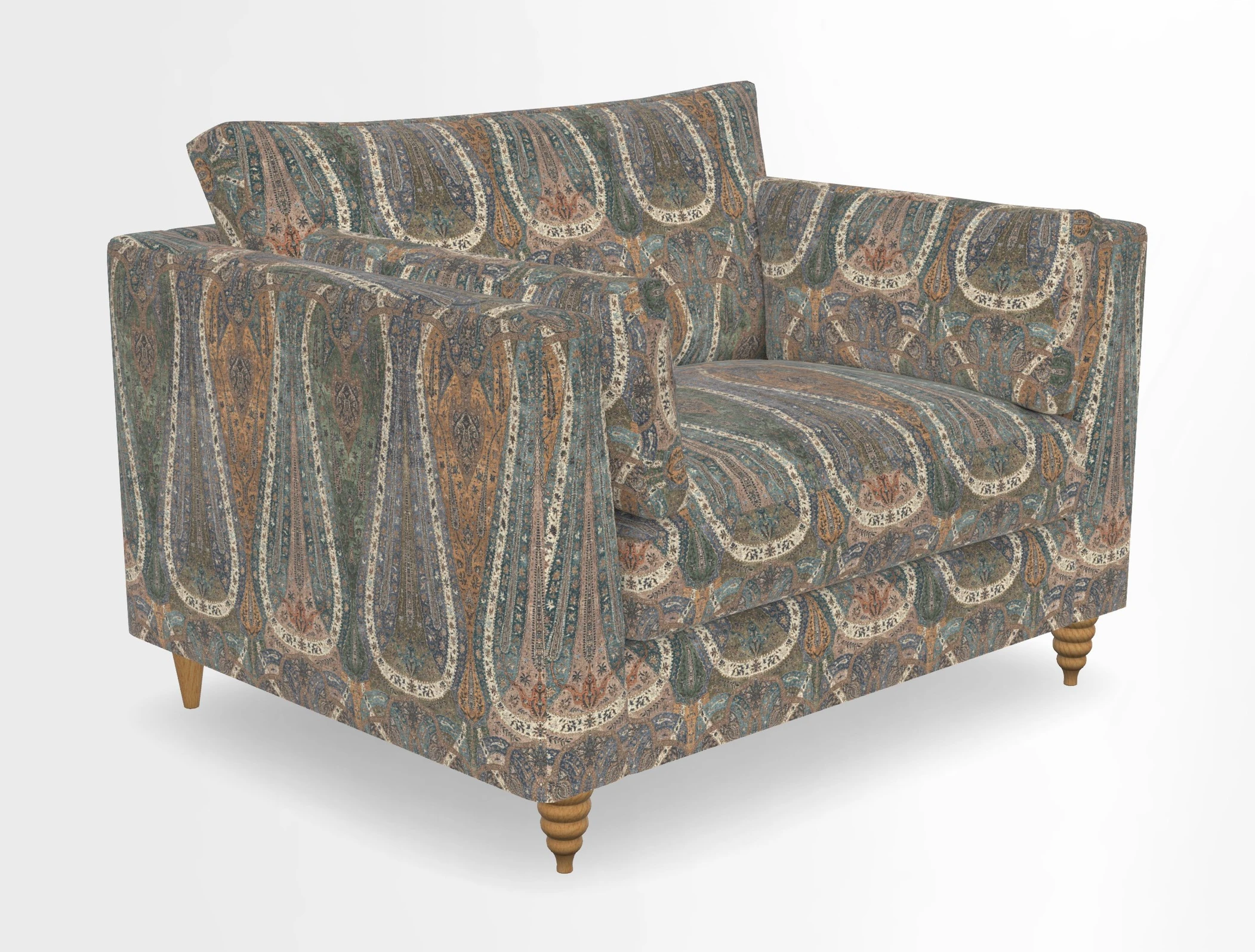 Saltdean snuggler in Linwood Tango Velvet Rosewood