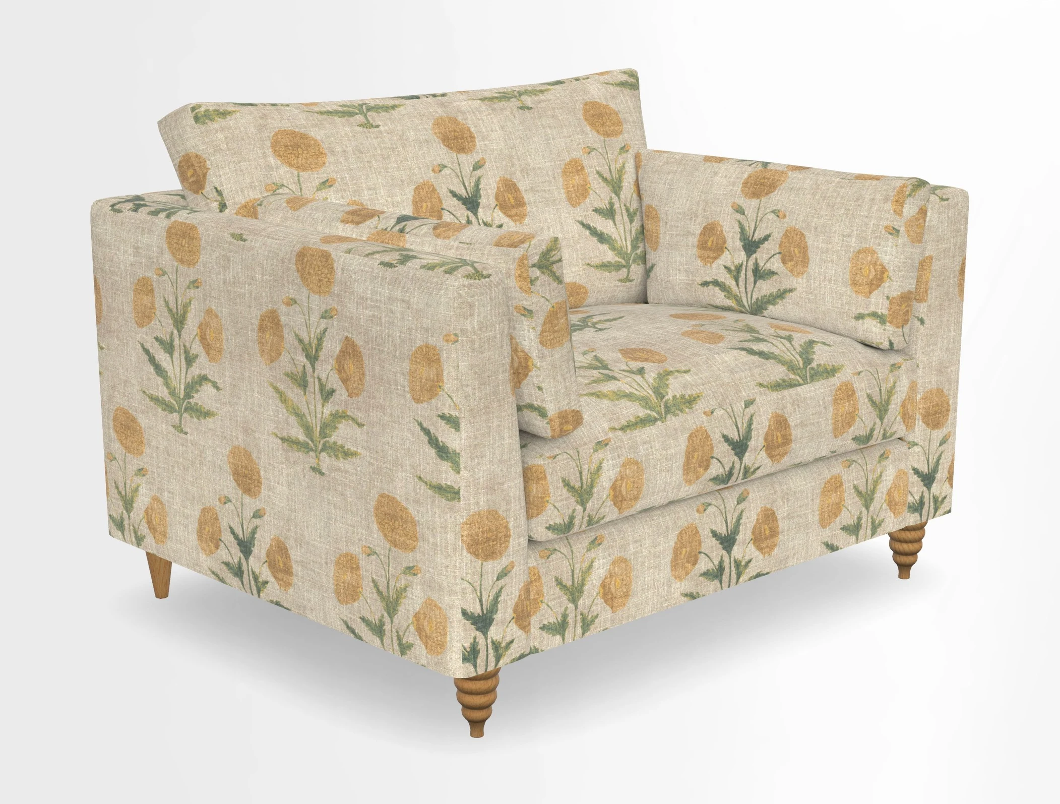 Saltdean snuggler in Linwood Tango Velvet Rosewood
