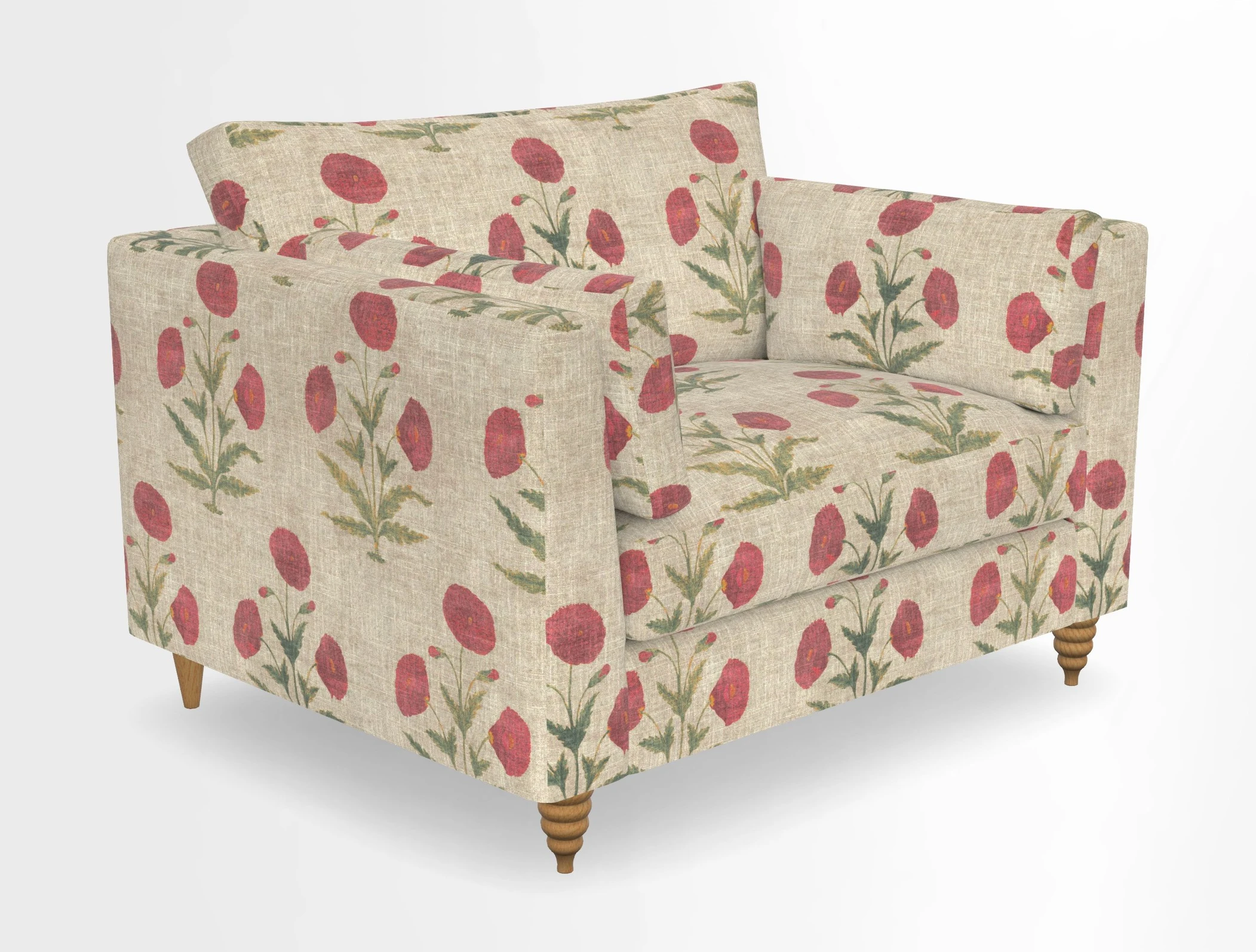 Saltdean snuggler in Linwood Tango Velvet Rosewood