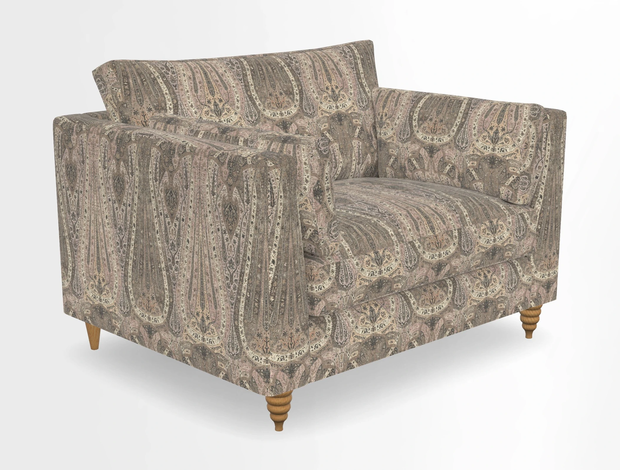 Saltdean snuggler in Linwood Tango Velvet Rosewood