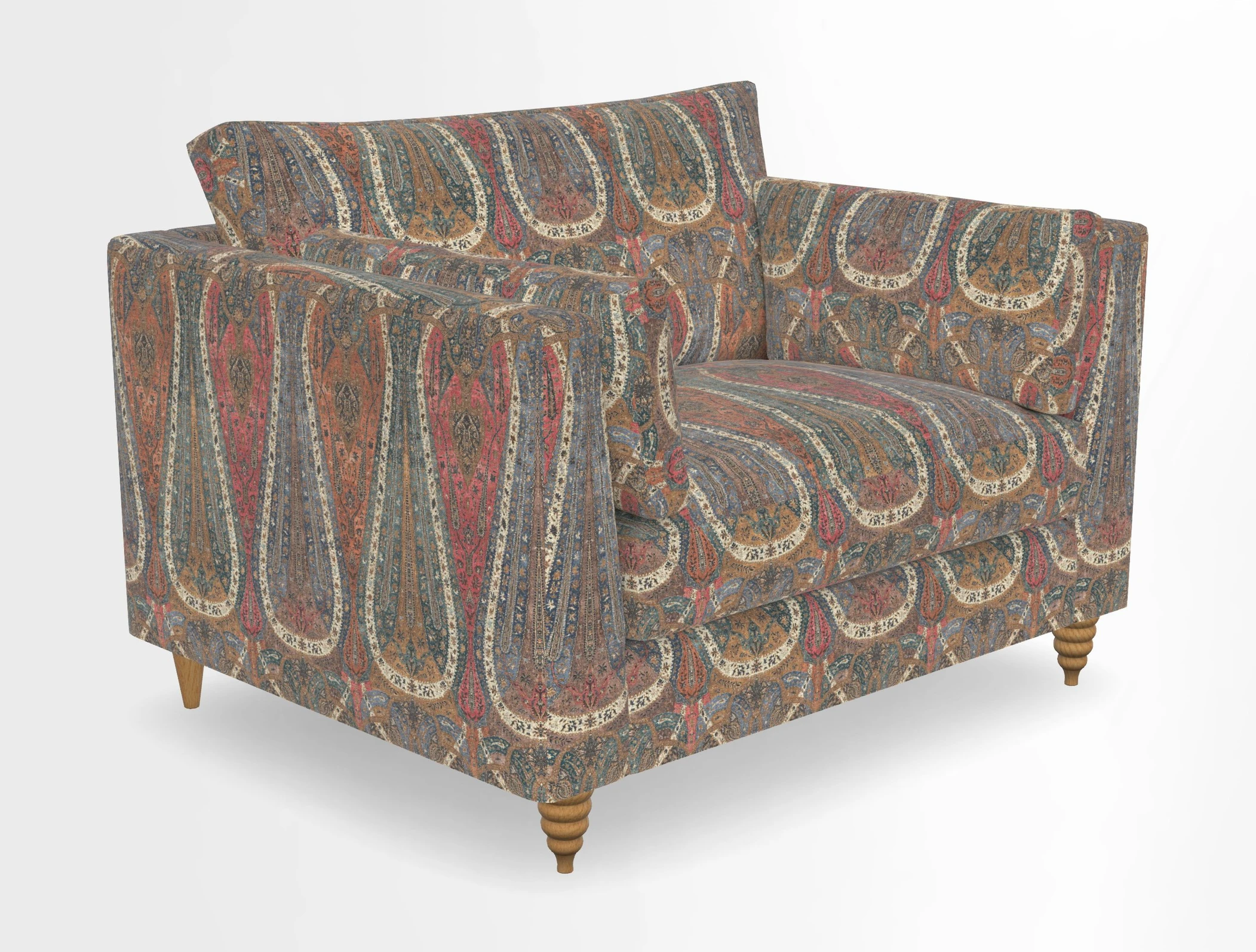 Saltdean snuggler in Linwood Tango Velvet Rosewood