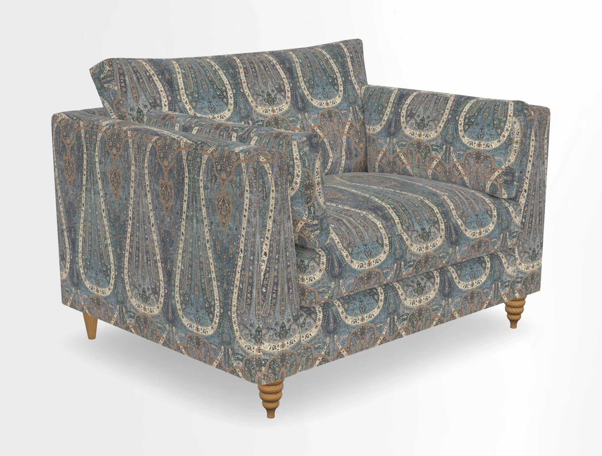 Saltdean snuggler in Linwood Tango Velvet Rosewood