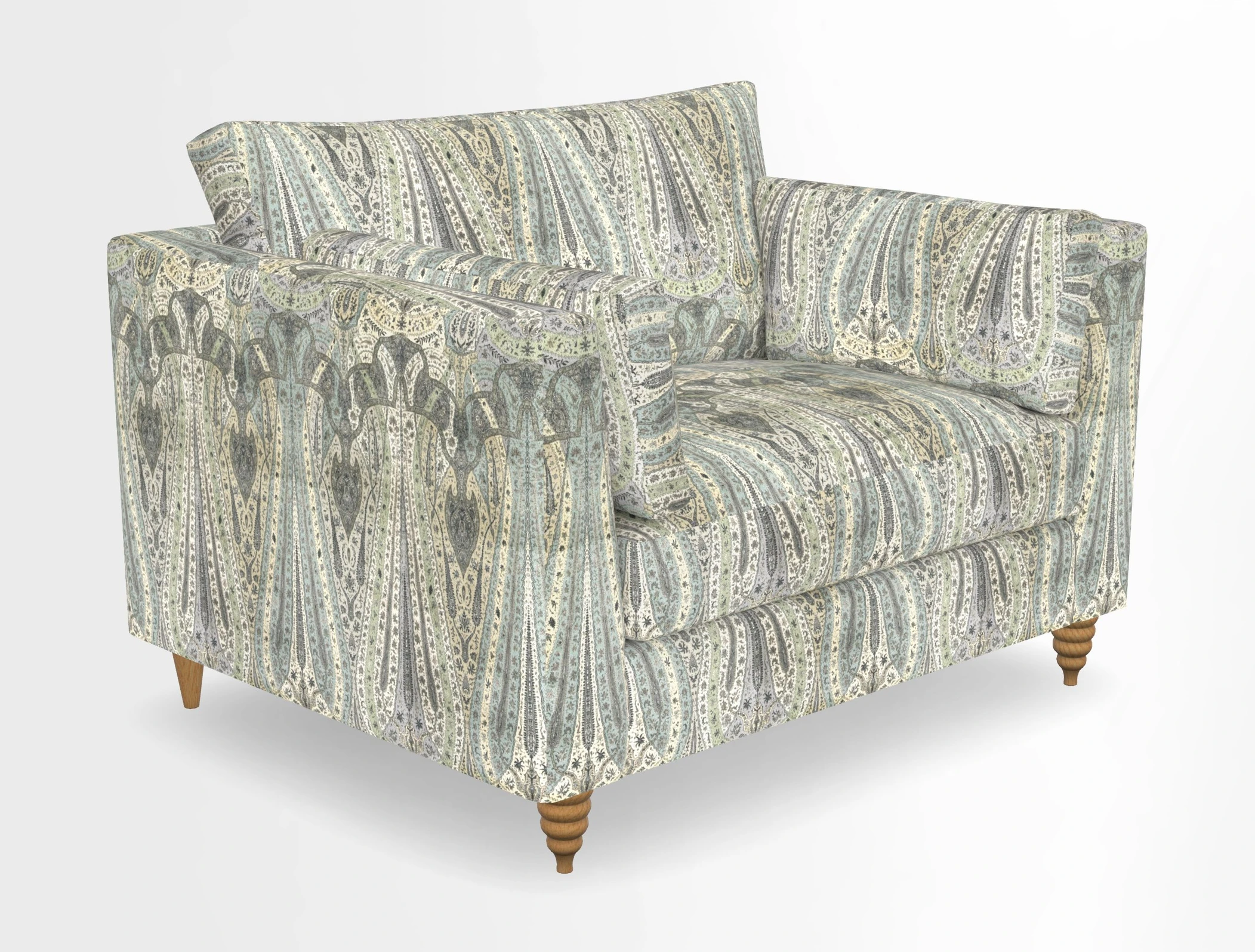 Saltdean snuggler in Linwood Tango Velvet Rosewood