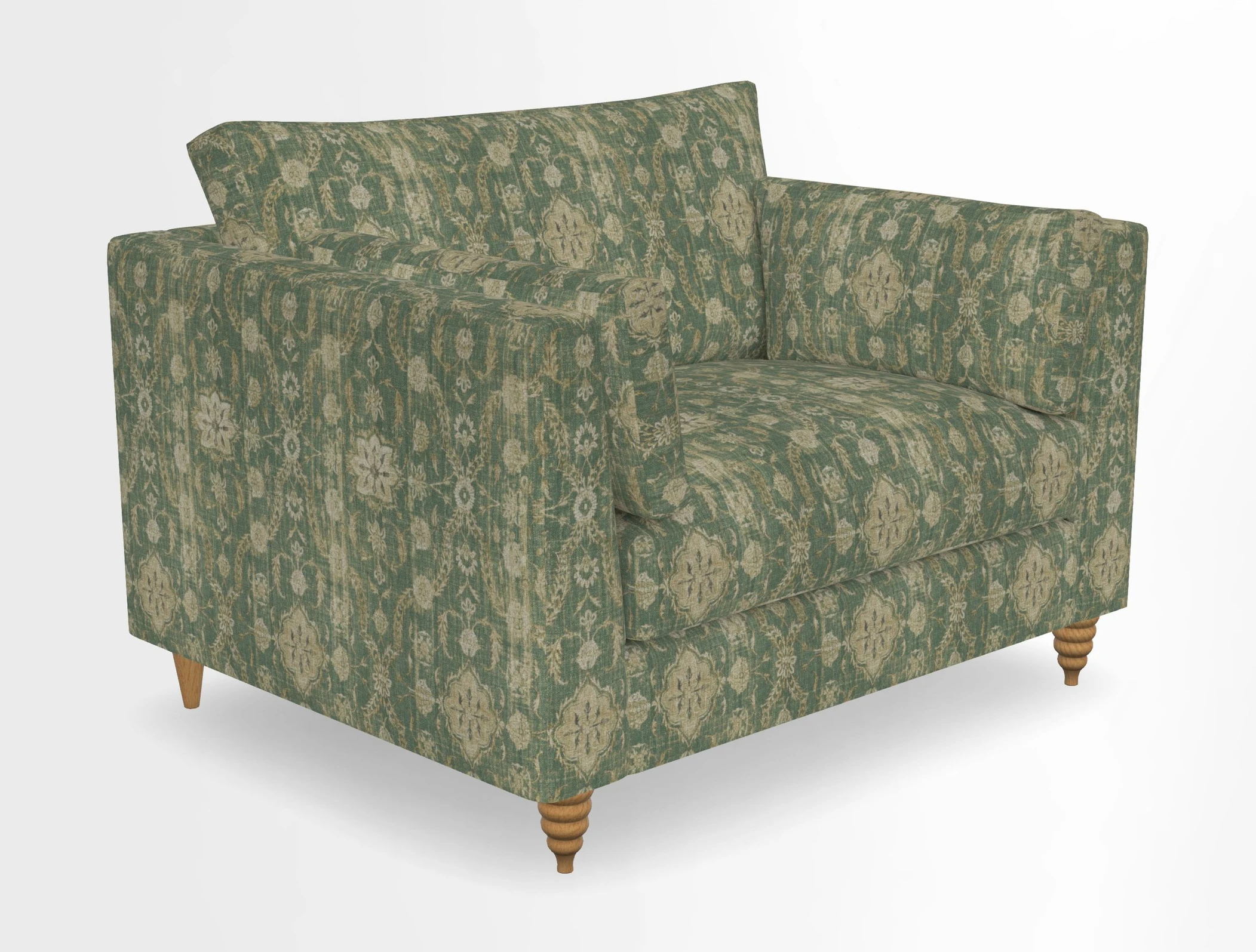 Saltdean snuggler in Linwood Tango Velvet Rosewood