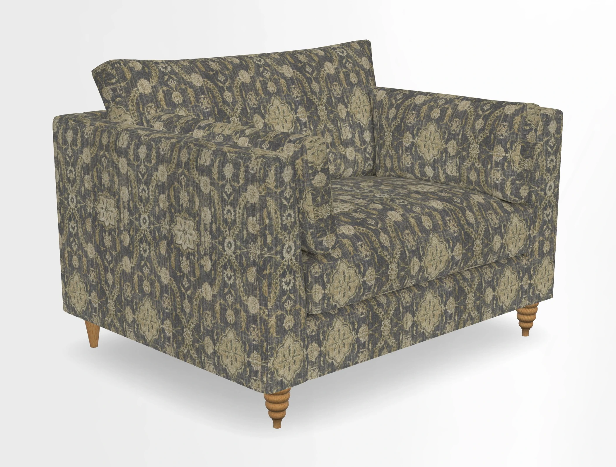 Saltdean snuggler in Linwood Tango Velvet Rosewood