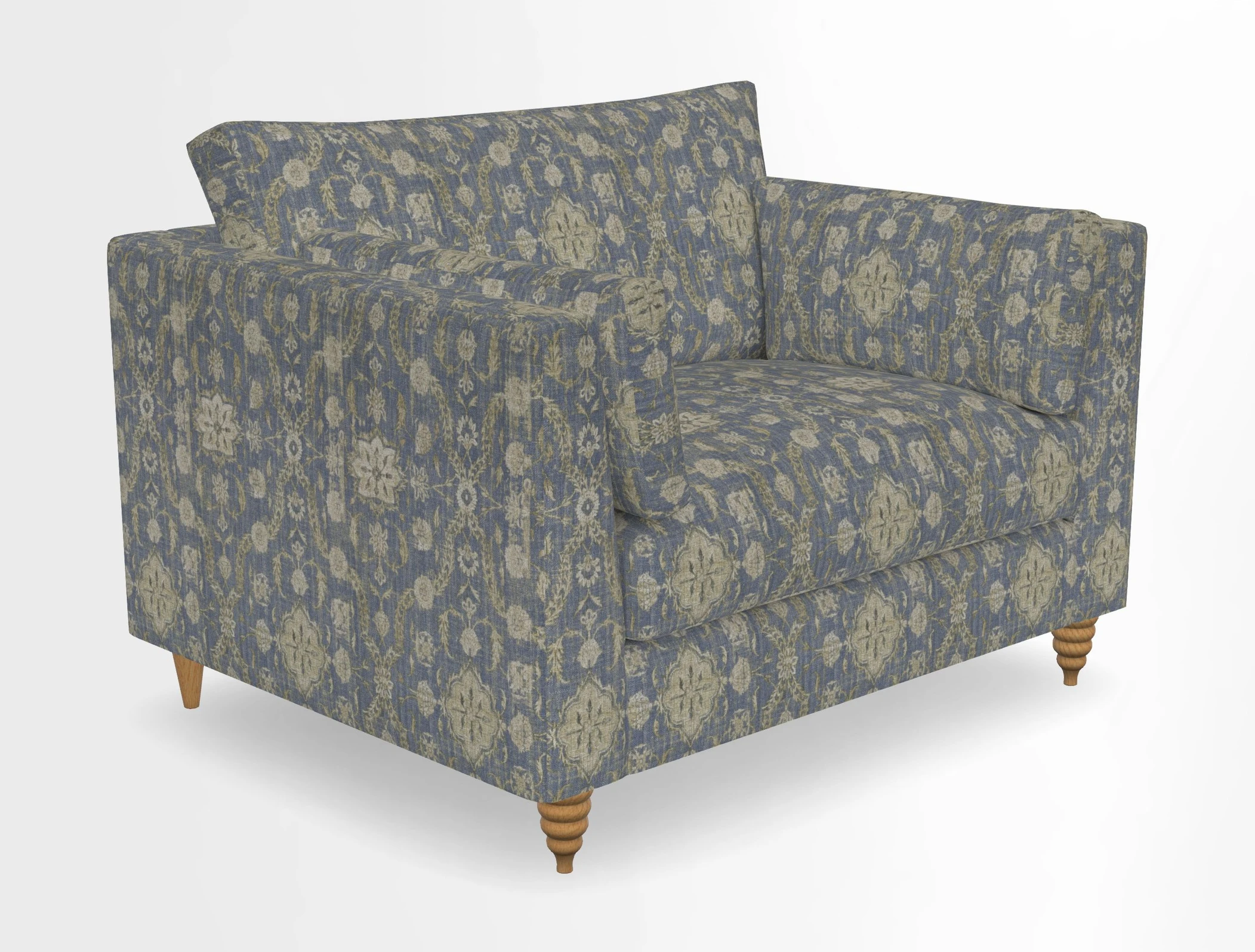 Saltdean snuggler in Linwood Tango Velvet Rosewood