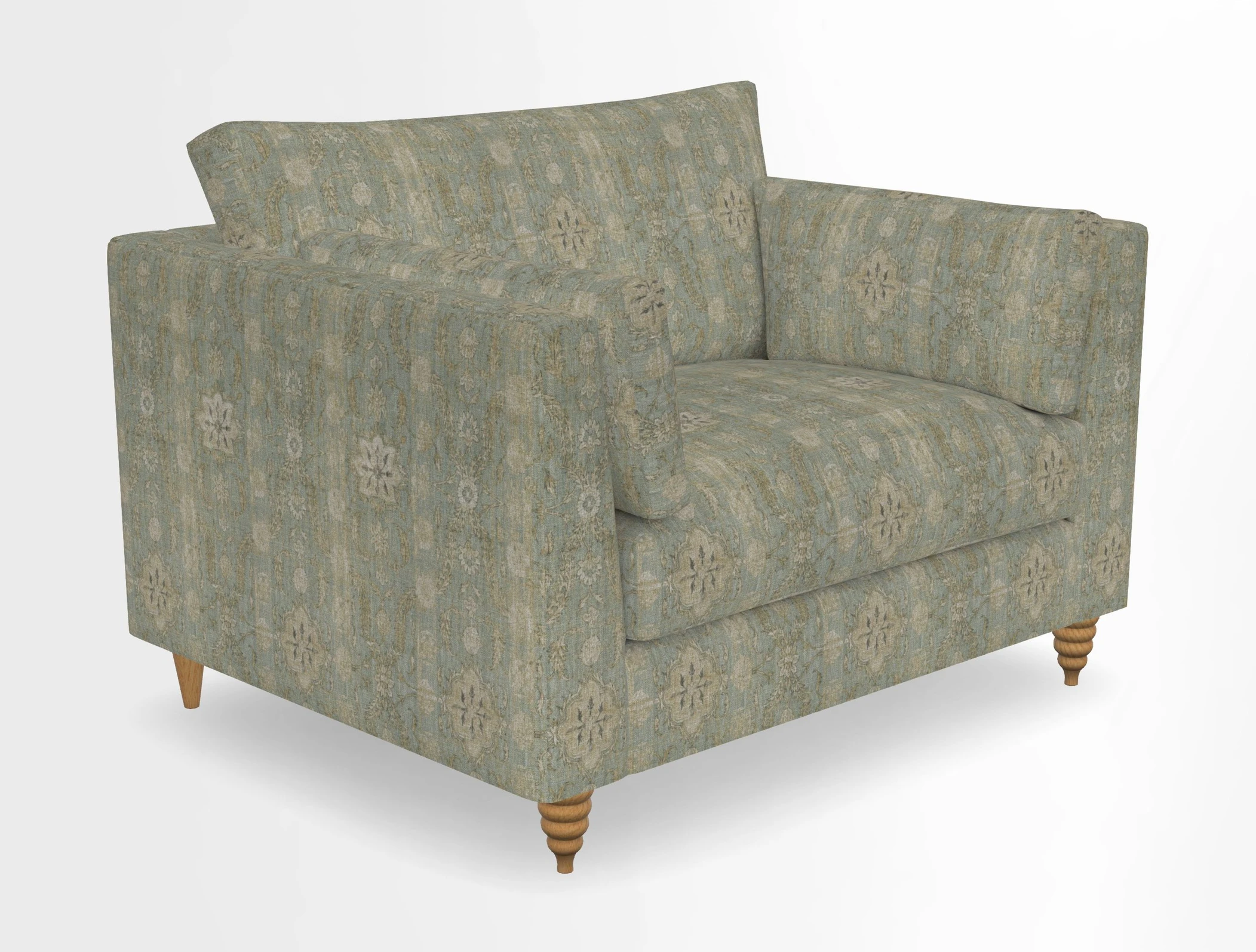 Saltdean snuggler in Linwood Tango Velvet Rosewood