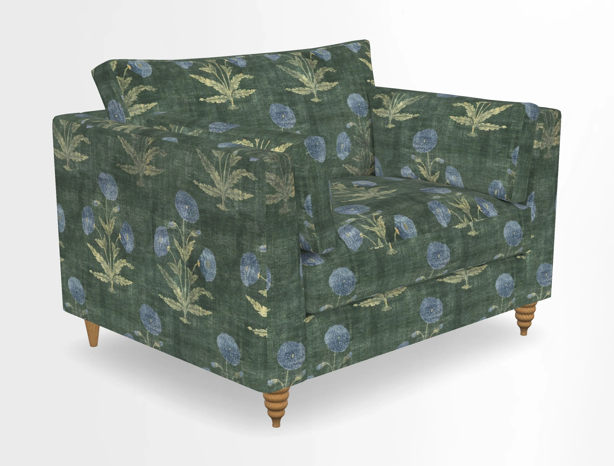 Saltdean snuggler in Linwood Tango Velvet Rosewood