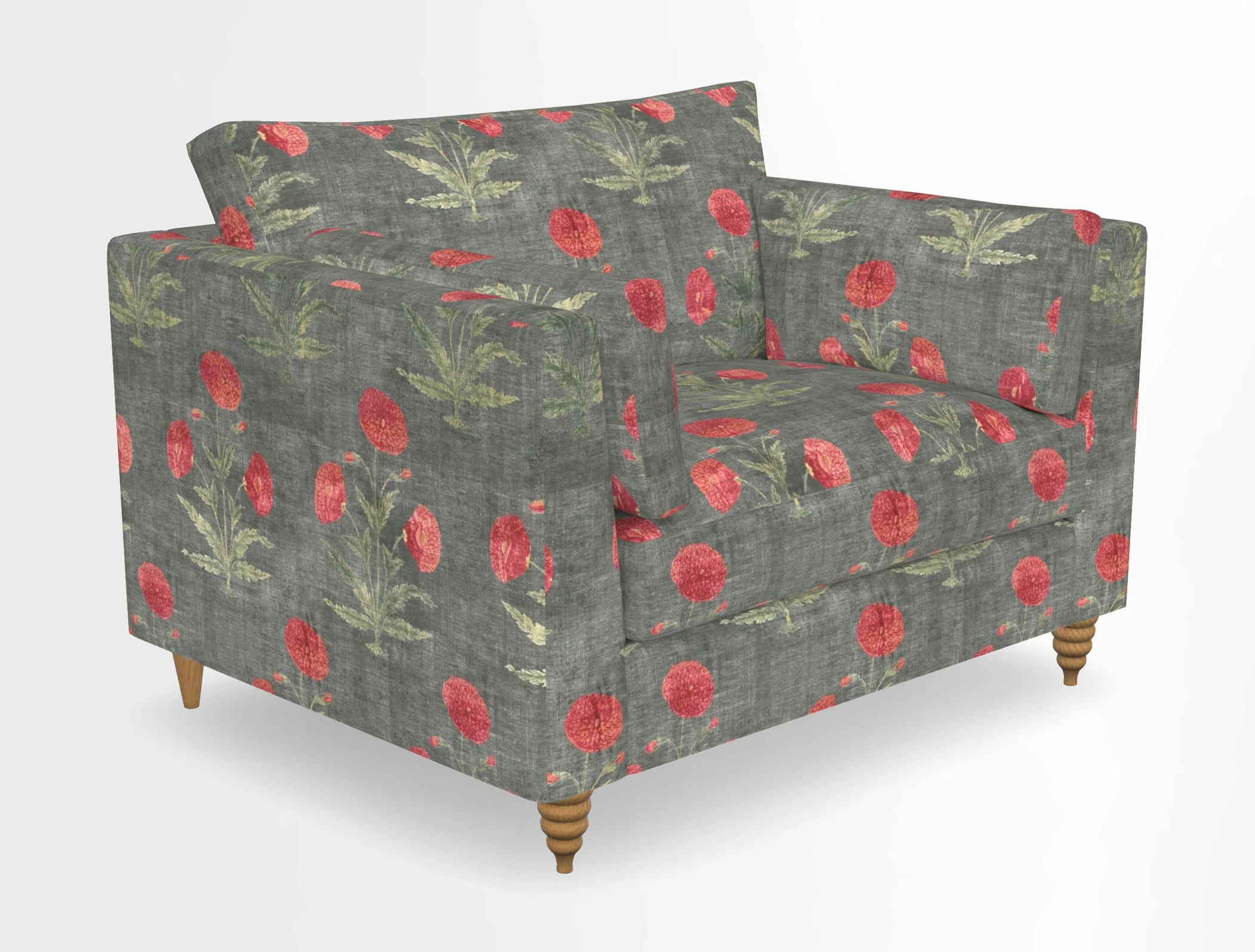 Saltdean snuggler in Linwood Tango Velvet Rosewood