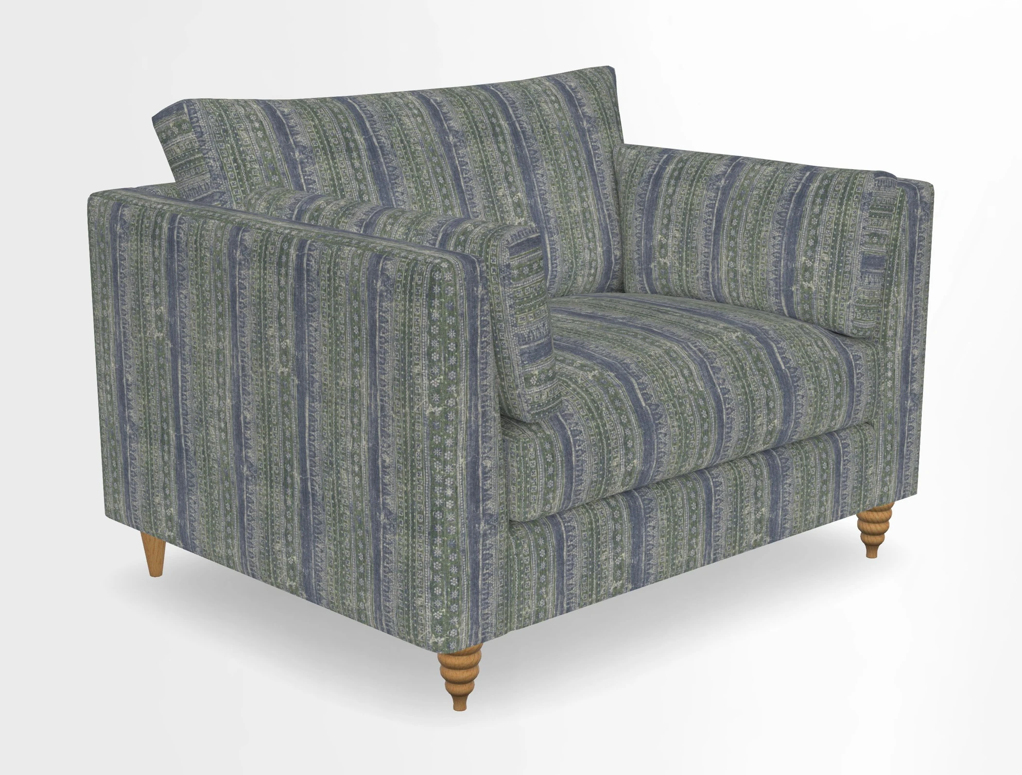 Saltdean snuggler in Linwood Tango Velvet Rosewood