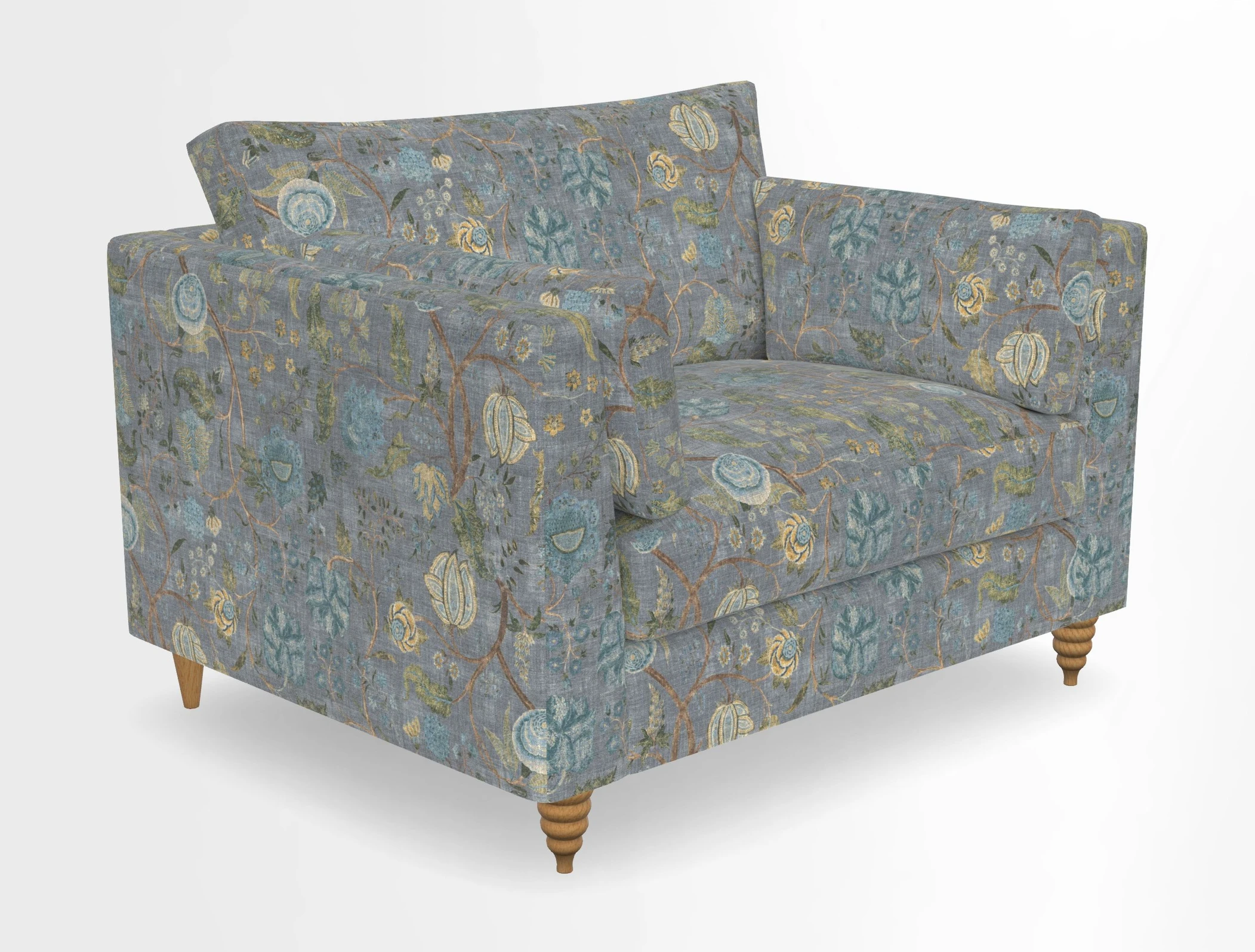 Saltdean snuggler in Linwood Tango Velvet Rosewood