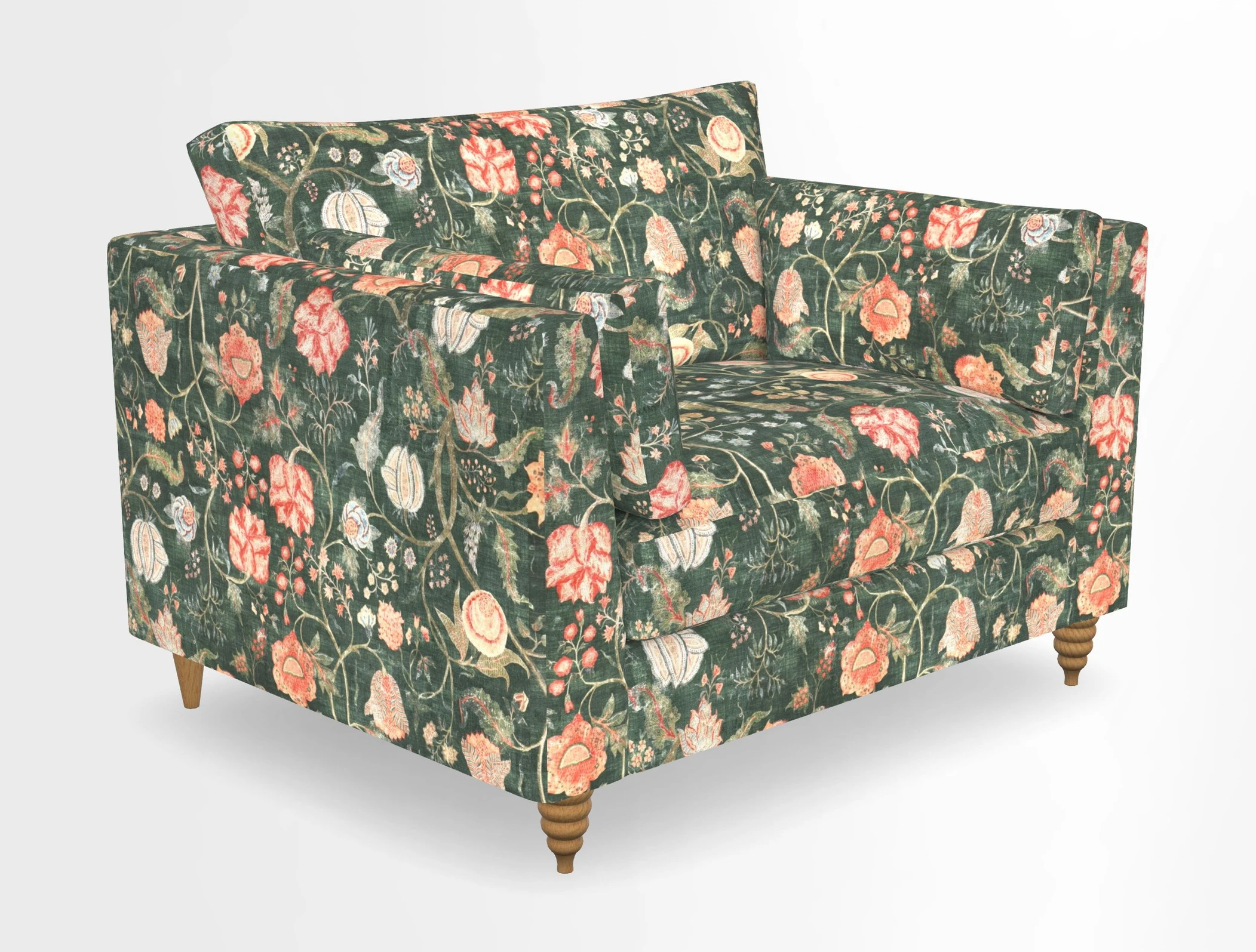 Saltdean snuggler in Linwood Tango Velvet Rosewood