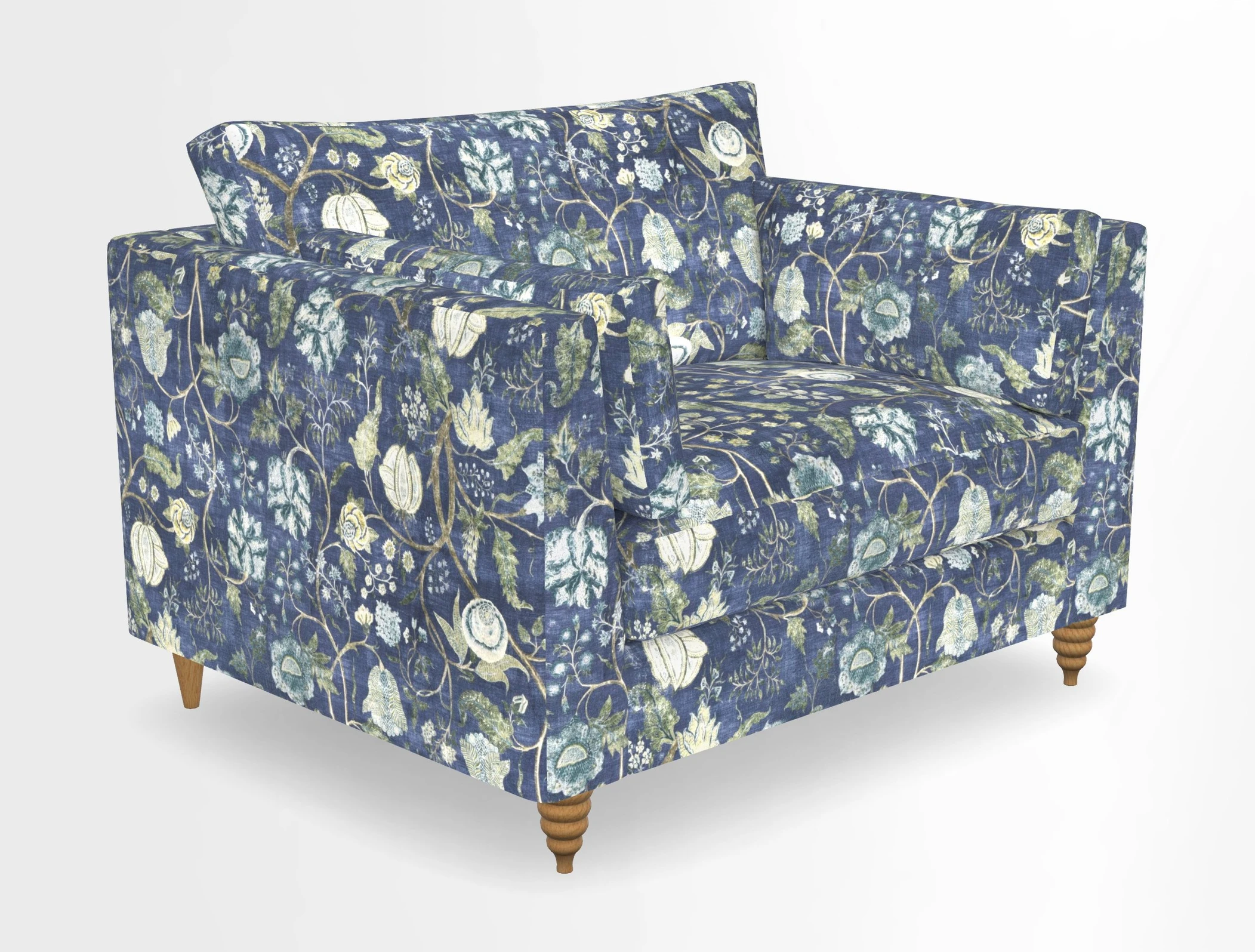 Saltdean snuggler in Linwood Tango Velvet Rosewood