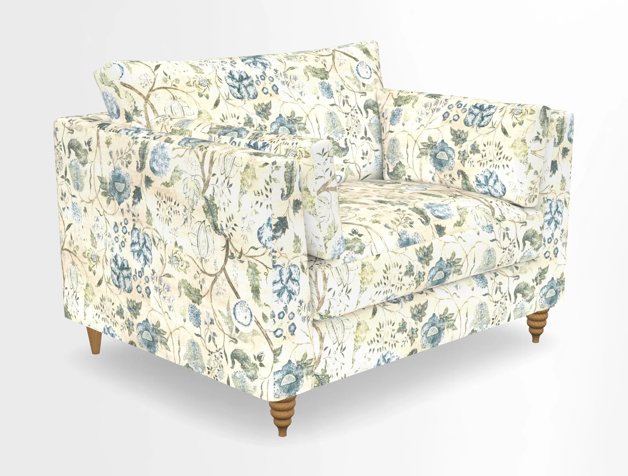 Saltdean snuggler in Linwood Tango Velvet Rosewood