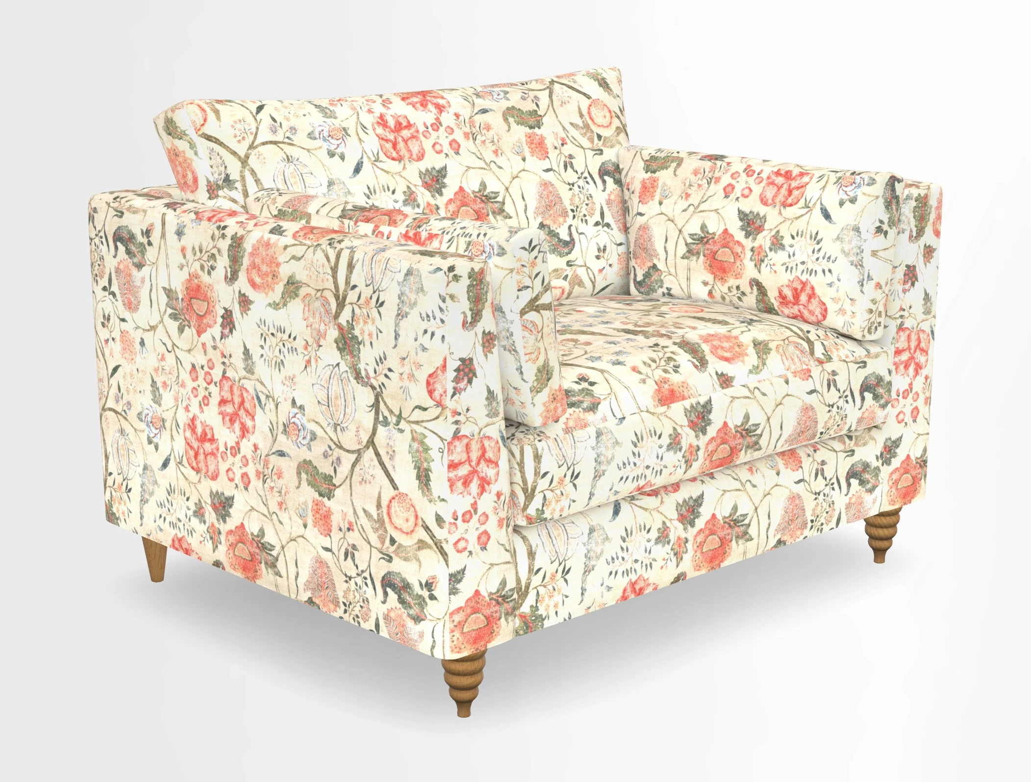 Saltdean snuggler in Linwood Tango Velvet Rosewood