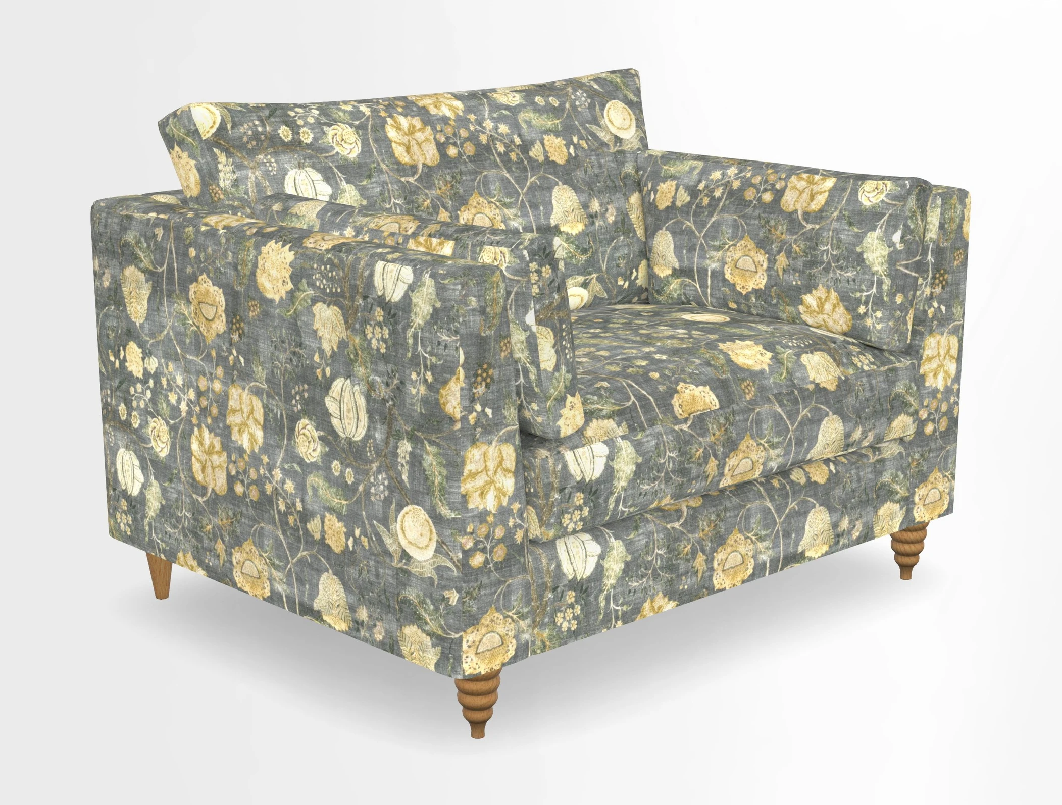 Saltdean snuggler in Linwood Tango Velvet Rosewood