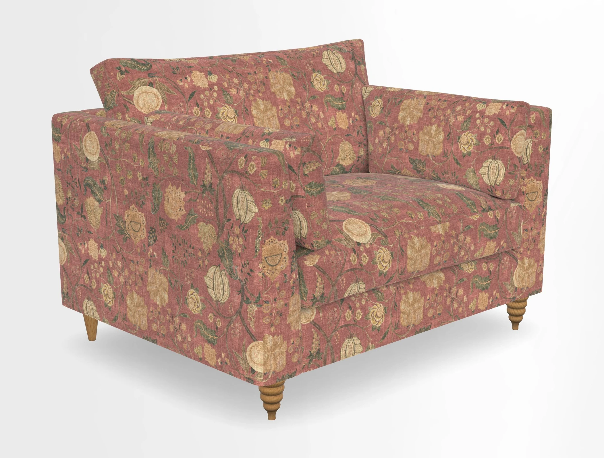 Saltdean snuggler in Linwood Tango Velvet Rosewood